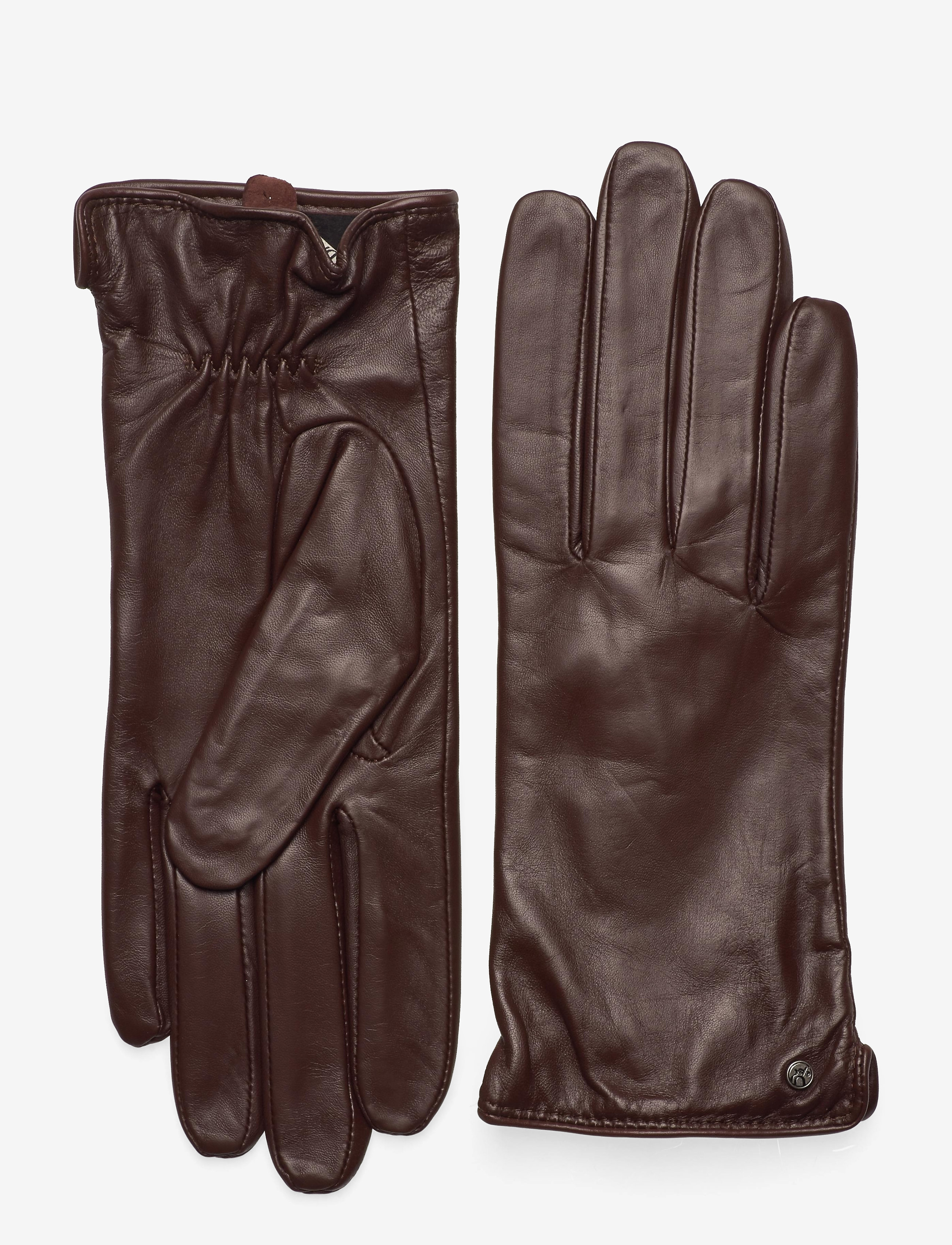 Adax Glove Xenia, L, Gloves, Braun - Finger Frauen