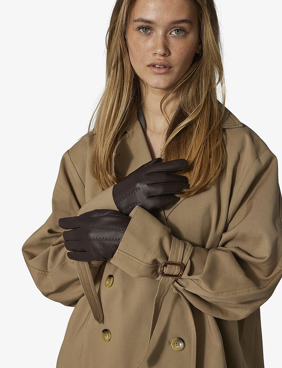 Adax - Adax glove Sisse - lederhandschuhe - chocolate - 0