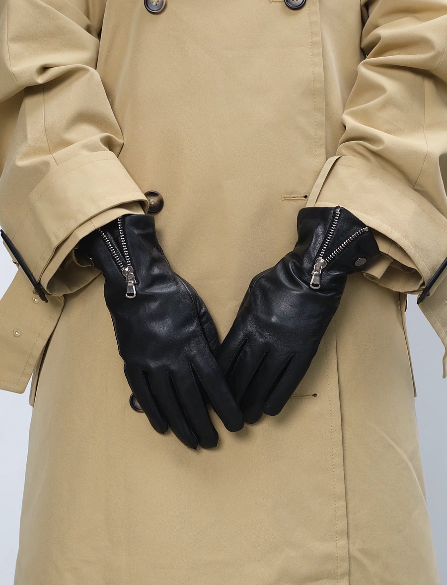 Adax - Adax glove Enya - læderhandsker - black - 0