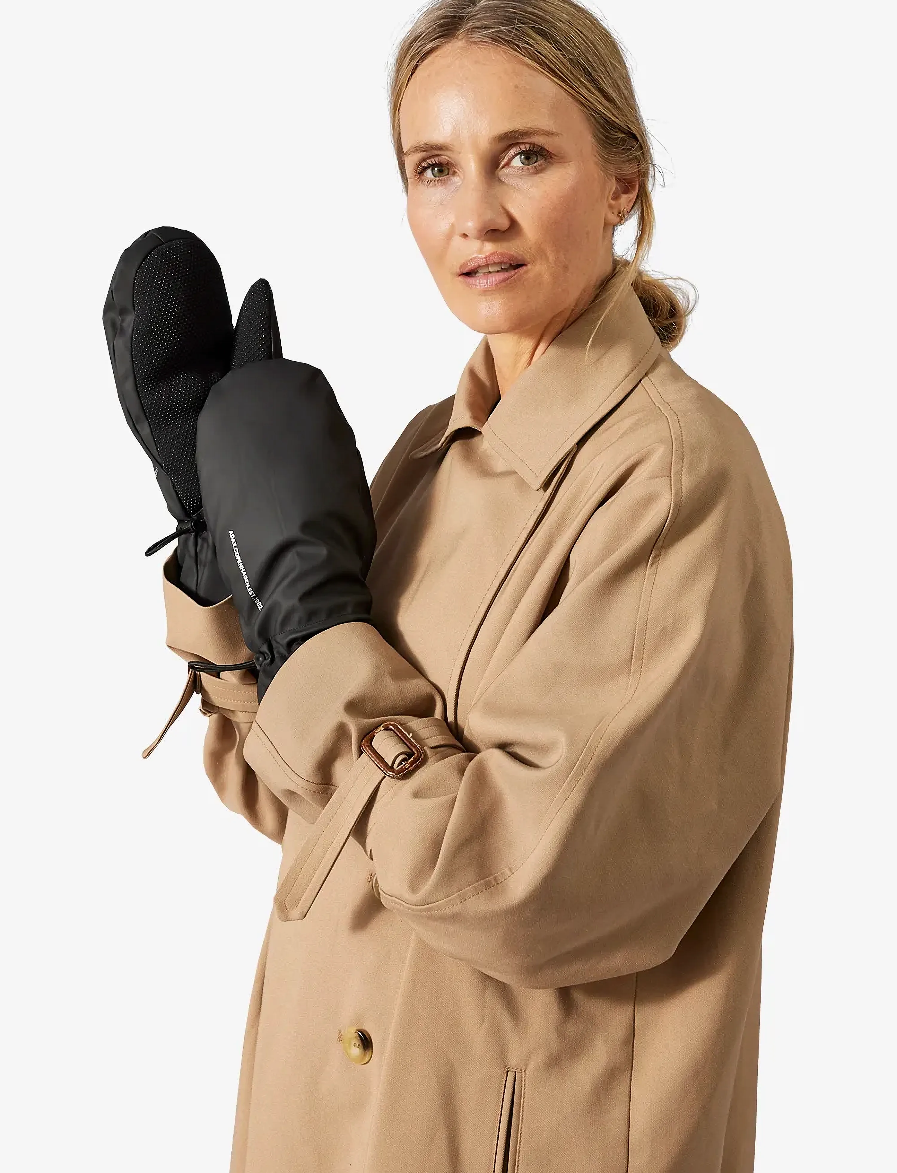 Adax Mitten Samira, Damen, Reflektierende Fäustlinge, Schwarz, Gr.ONE SIZE