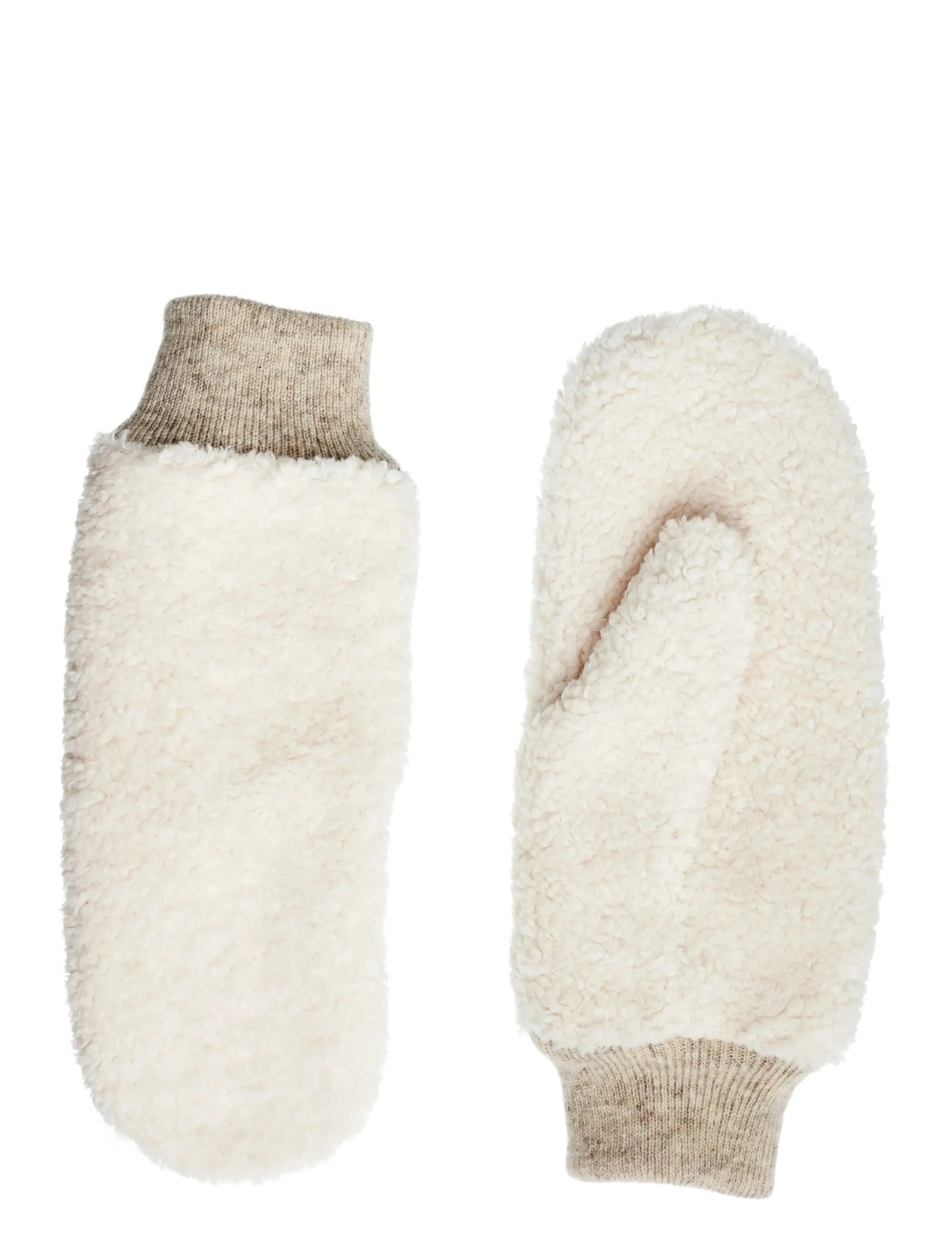 Adax Mitten Anne, Kvinder, Teddy Luffer, Cream, Str: ONE SIZE