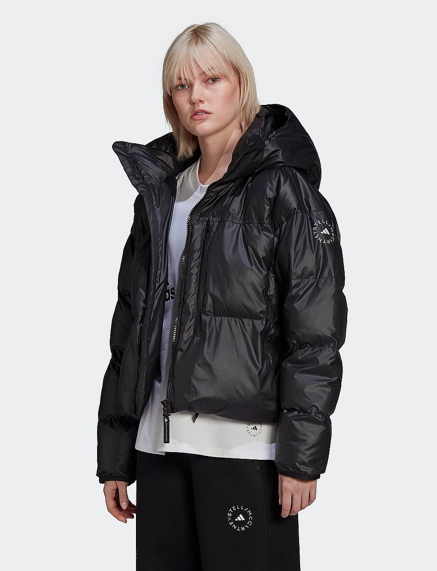adidas by Stella McCartney - Short Puffer Jacket W - black/white - 0
