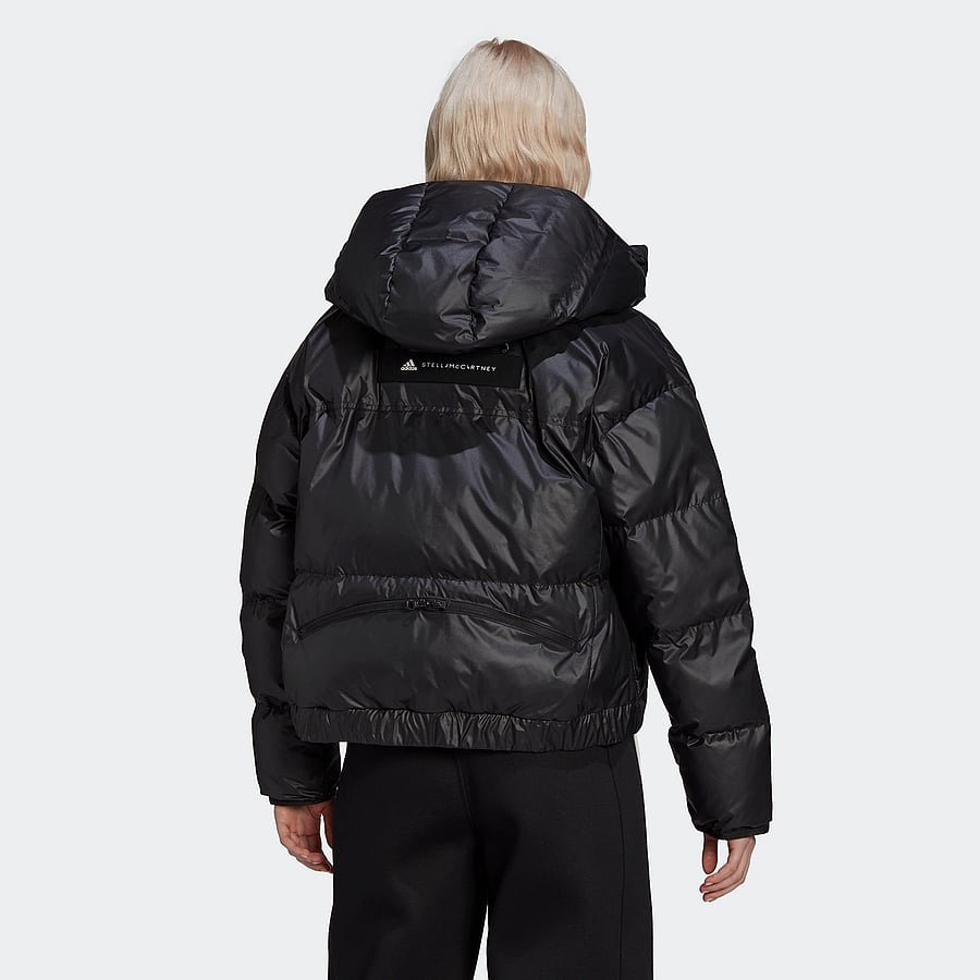 adidas by Stella McCartney - Short Puffer Jacket W - black/white - 3