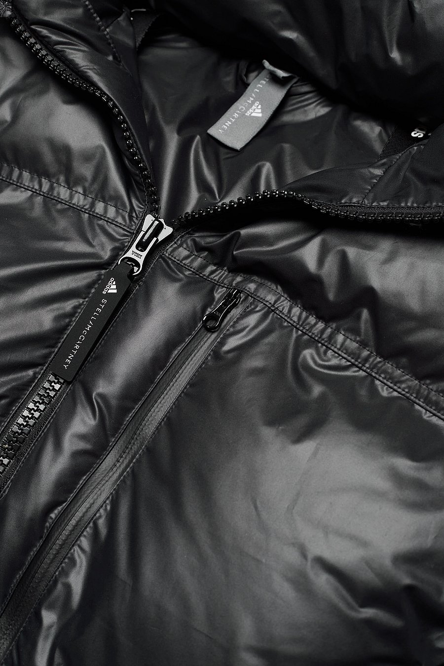 adidas by Stella McCartney - Short Puffer Jacket W - black/white - 5