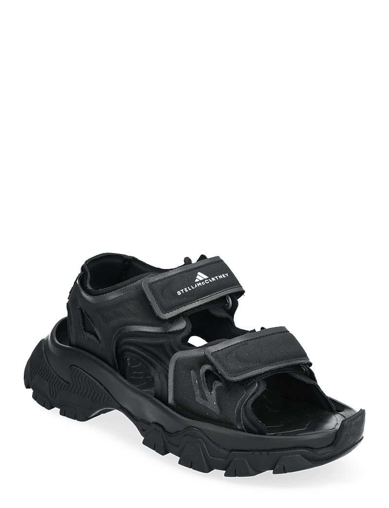 adidas by Stella McCartney - aSMC HIKA SANDAL CANVAS - vandringssandaler - cblack/cblack/utiblk - 0