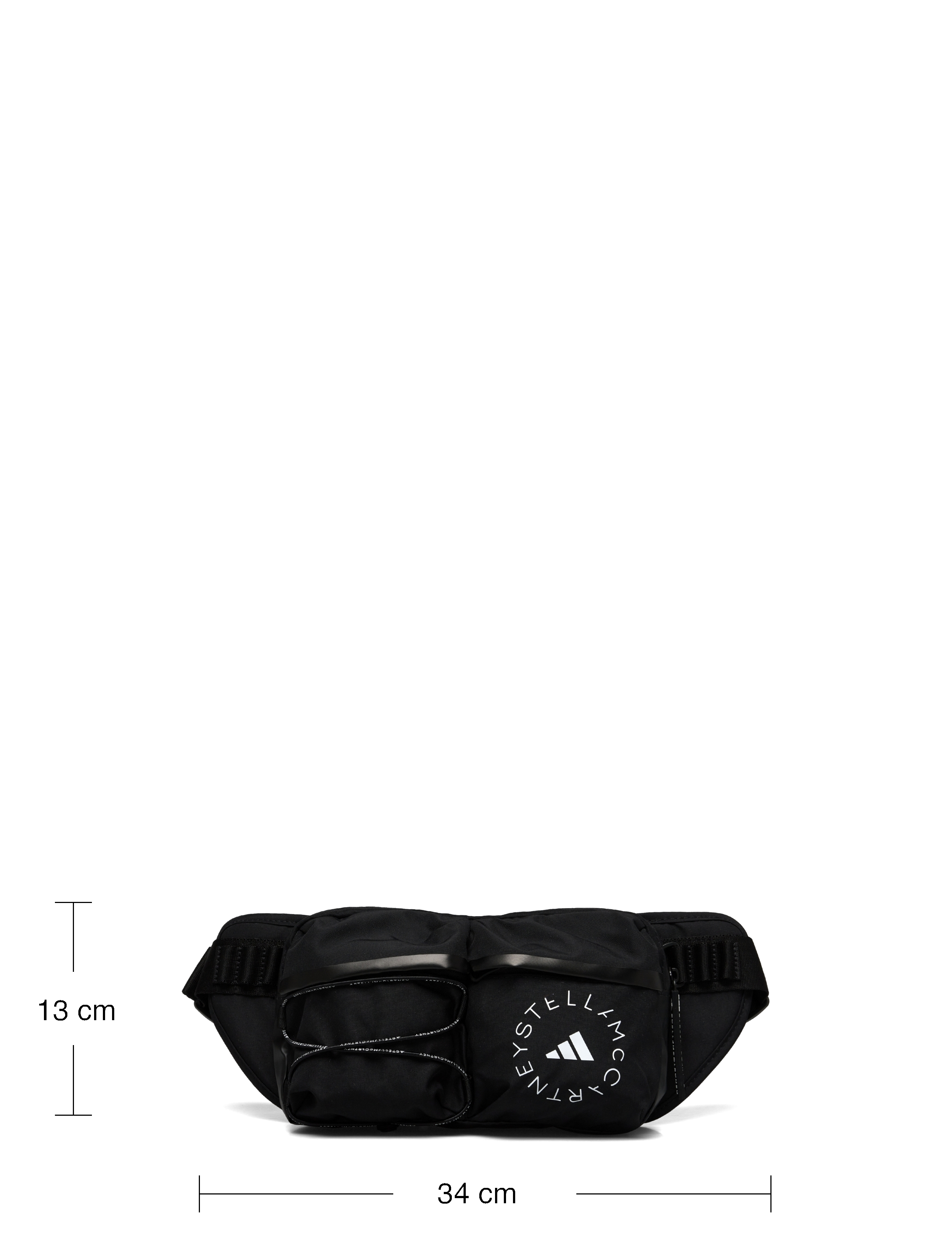 adidas by Stella McCartney - aSMC BUMBAG - crossbody & bæltetasker - black/white - 5