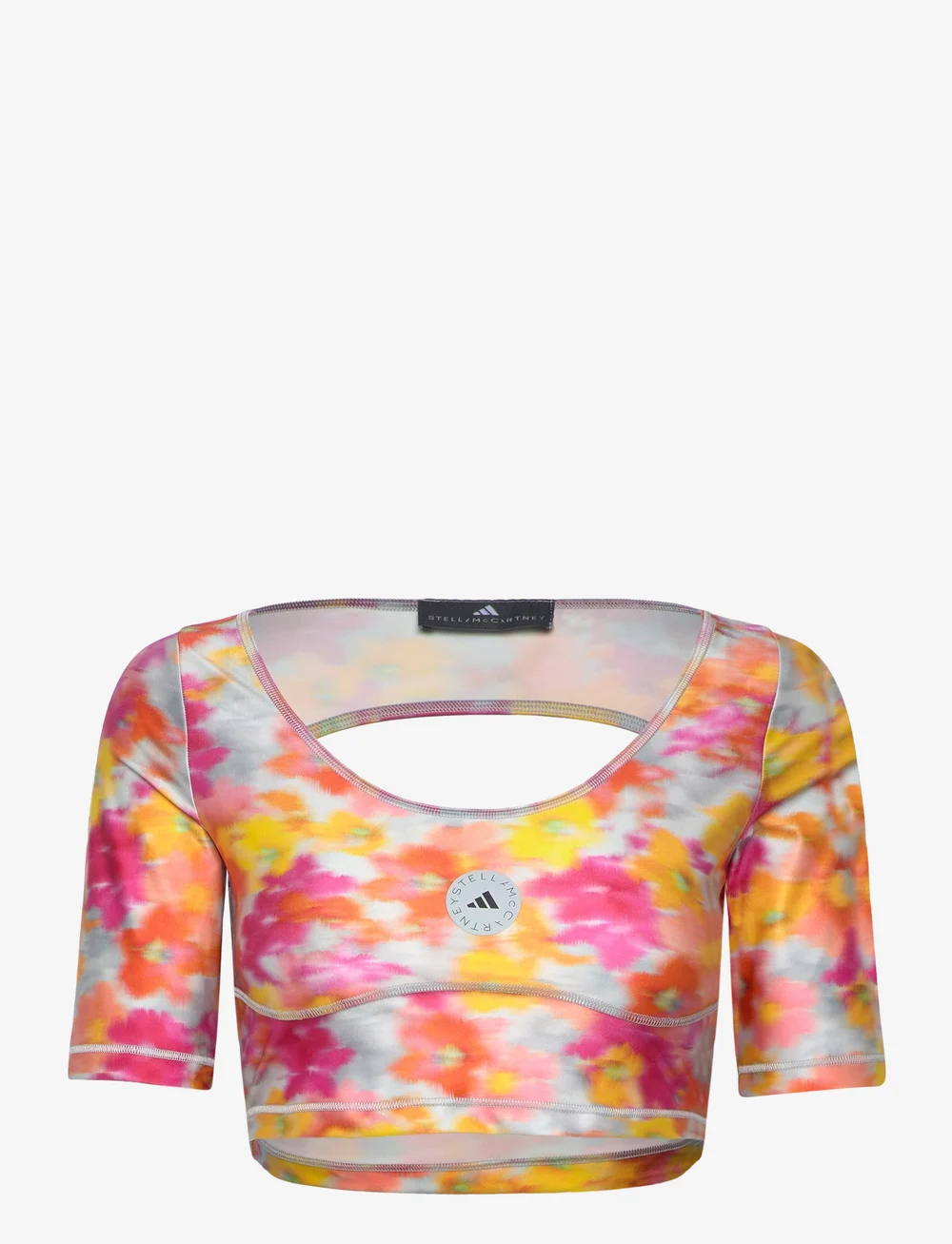 adidas by Stella McCartney - aSMC CROP - t-shirts - activgold/reapnk/clea - 1