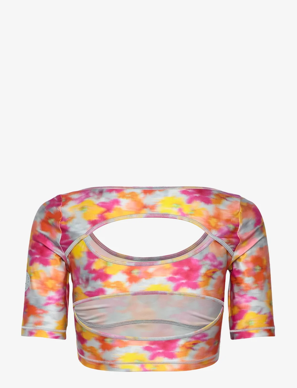 adidas by Stella McCartney - aSMC CROP - t-shirts - activgold/reapnk/clea - 2