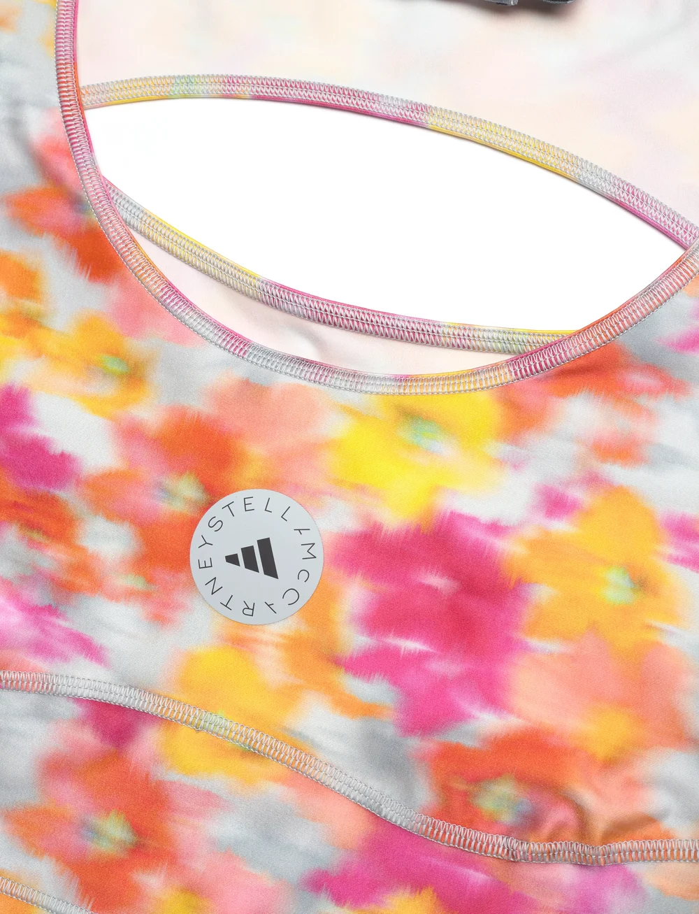 adidas by Stella McCartney - aSMC CROP - t-shirts - activgold/reapnk/clea - 5