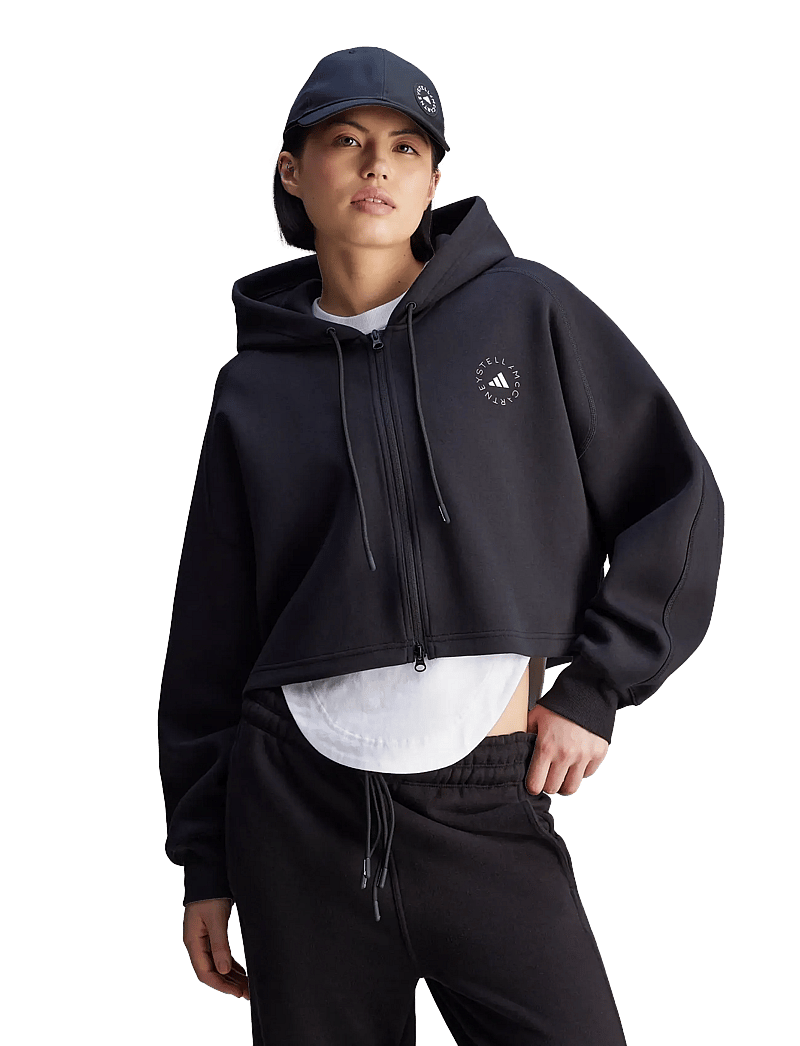 adidas by Stella McCartney - aSMC CRO HOODIE - oberteile - black - 3