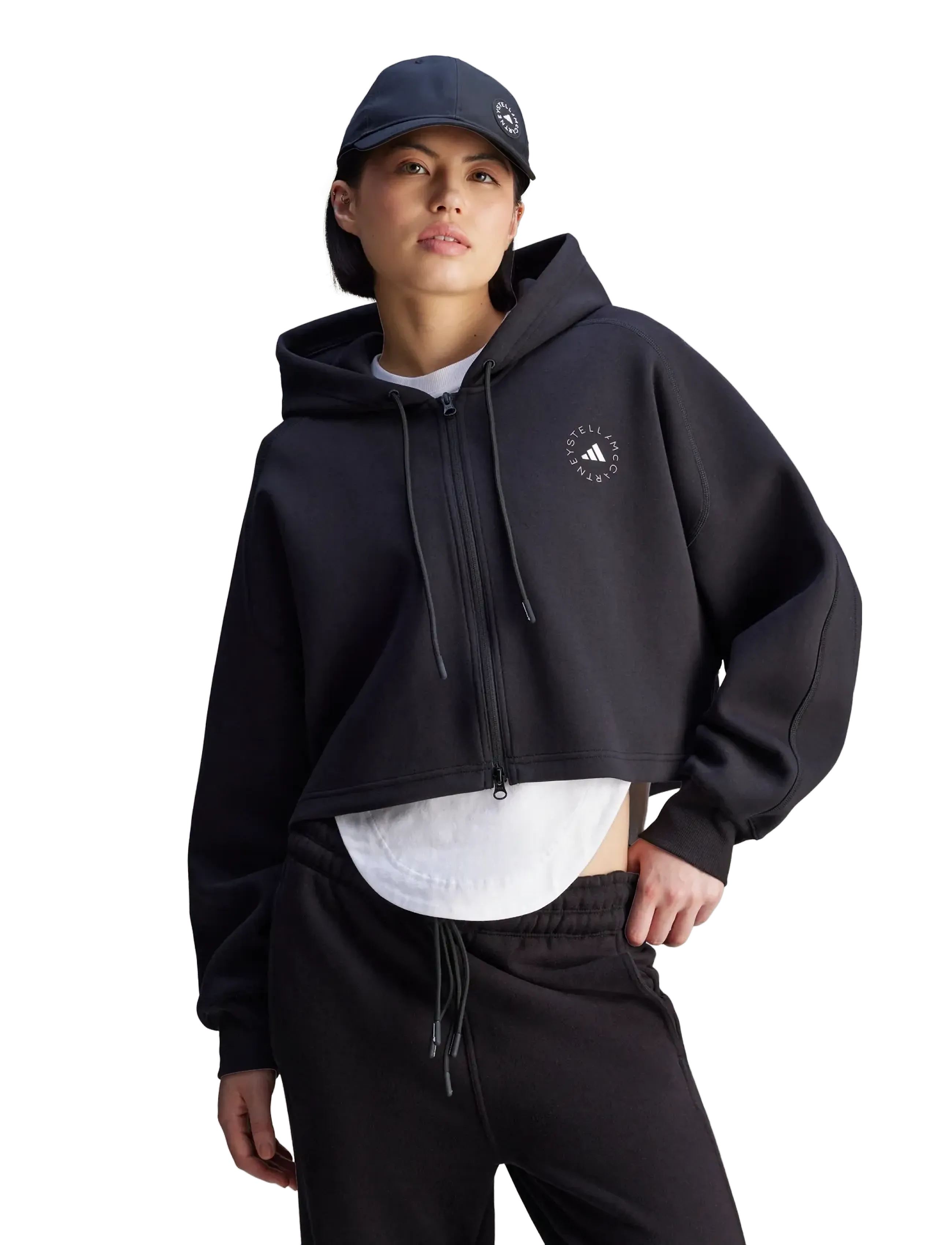adidas by Stella McCartney - aSMC CRO HOODIE - megztiniai ir džemperiai - black - 3