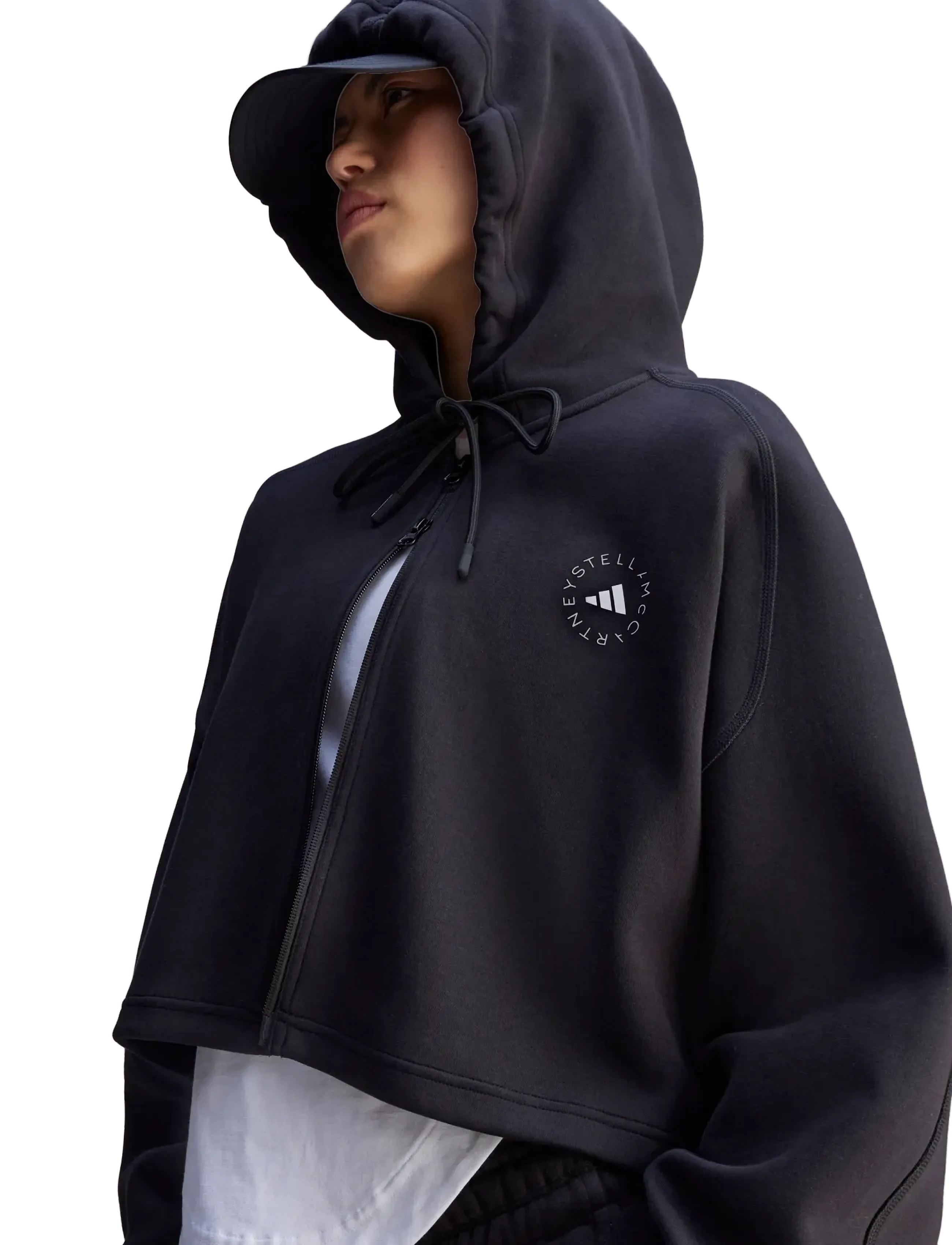 adidas by Stella McCartney - aSMC CRO HOODIE - megztiniai ir džemperiai - black - 5