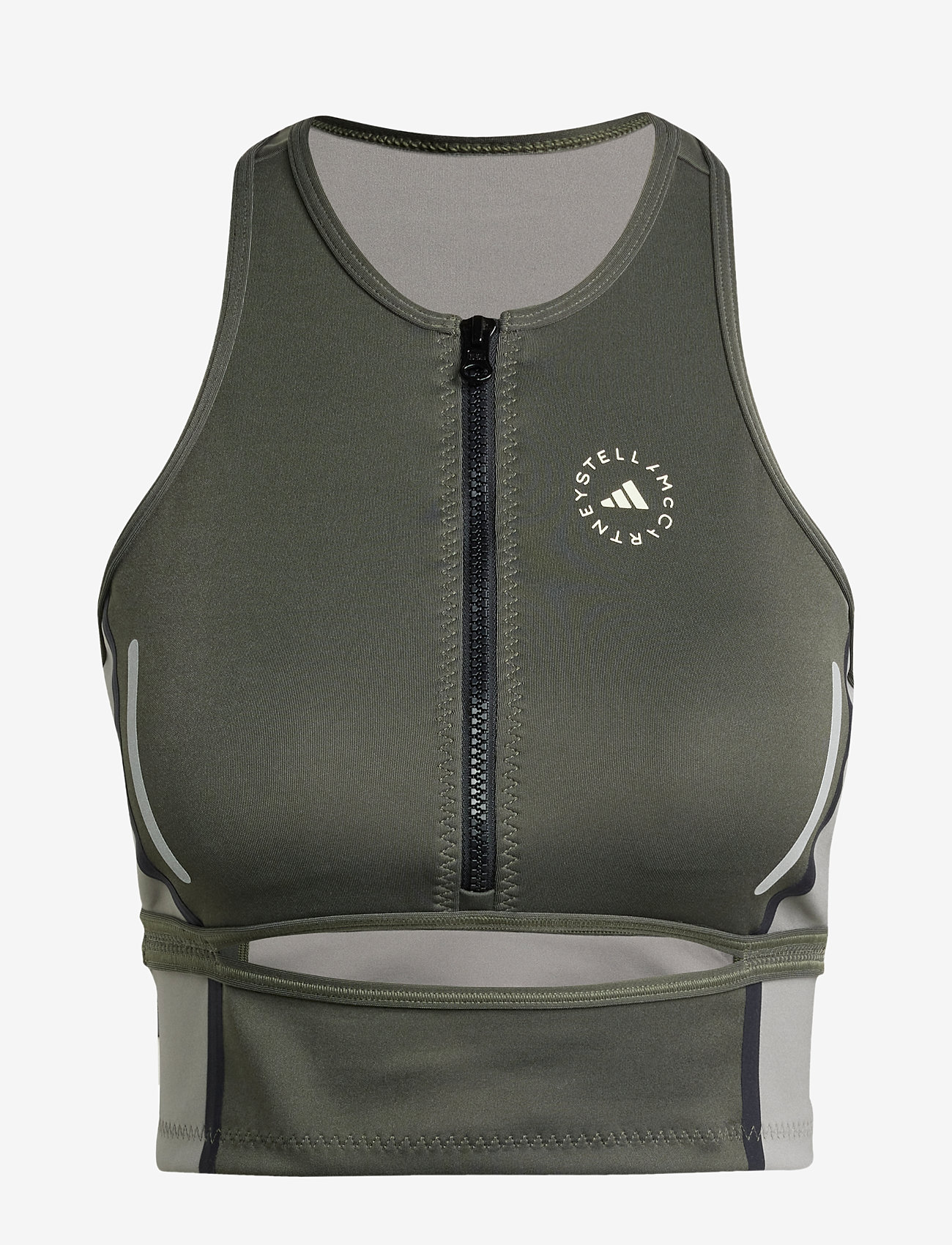 adidas by Stella McCartney - aSMC HN CROP - crop tops - carbon/dovgry - 1