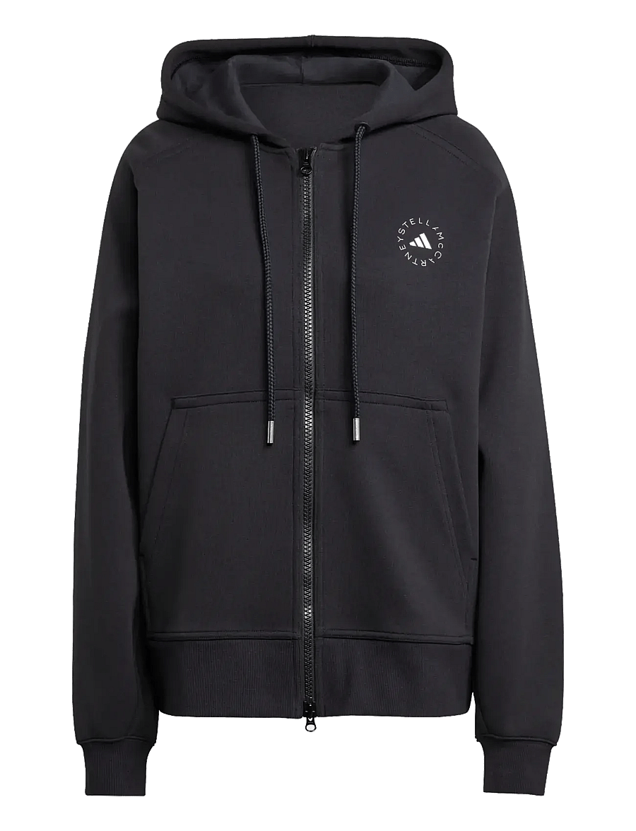 adidas by Stella McCartney - aSMC FZ HOODIE - overdele - black/white - 1
