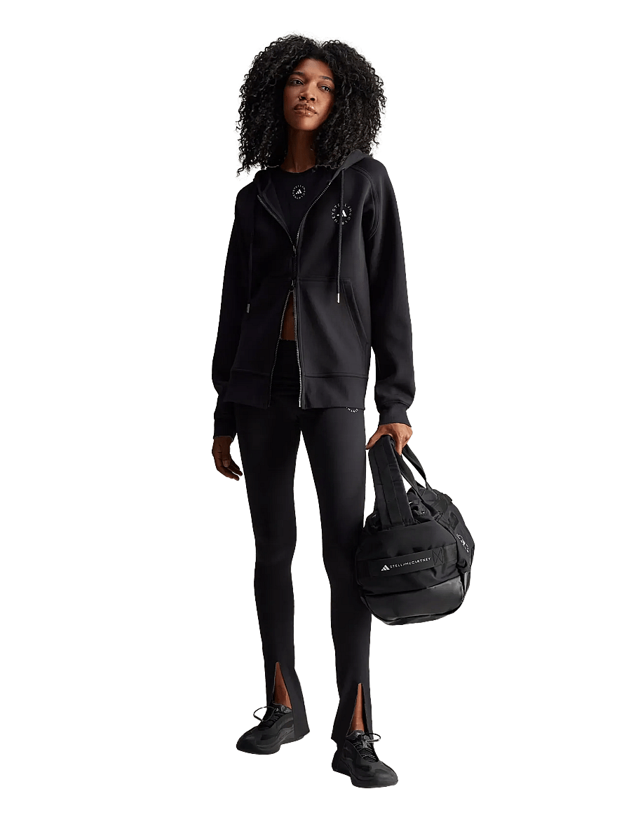 adidas by Stella McCartney - aSMC FZ HOODIE - overdele - black/white - 0