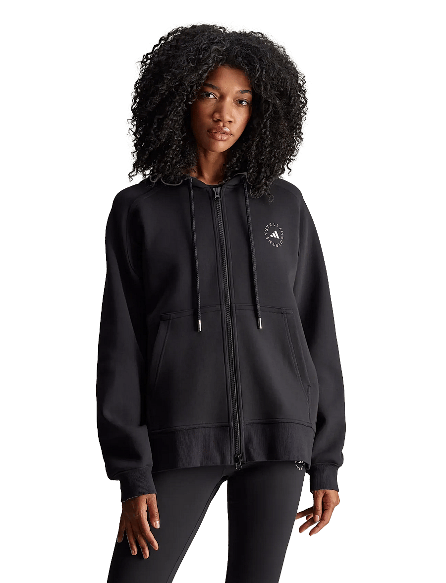 adidas by Stella McCartney - aSMC FZ HOODIE - overdele - black/white - 3