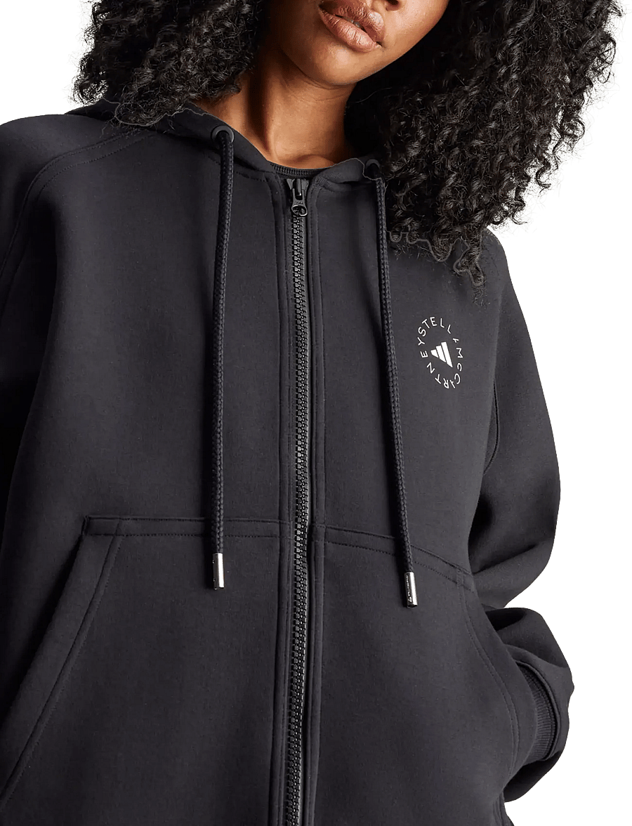 adidas by Stella McCartney - aSMC FZ HOODIE - overdele - black/white - 4