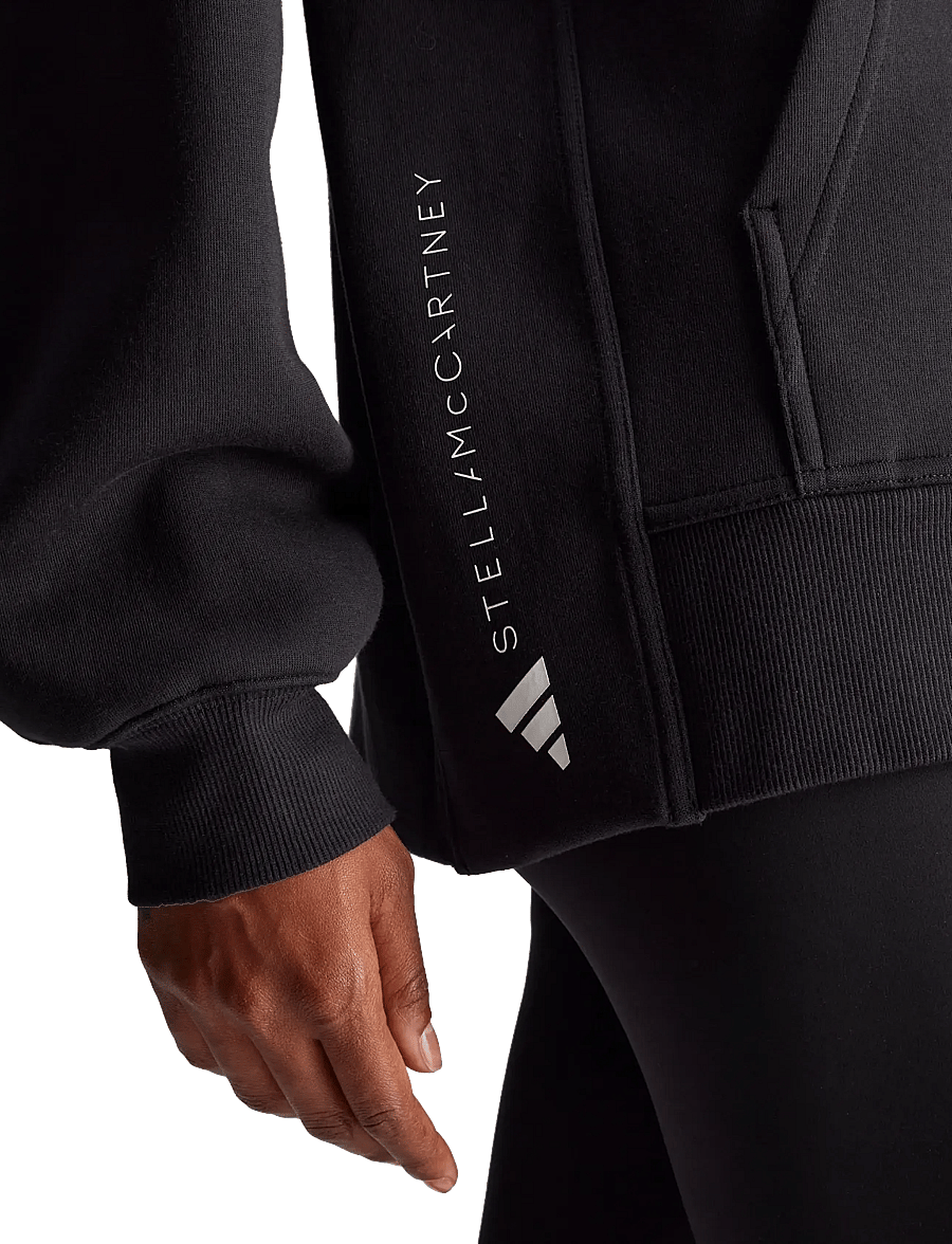 adidas by Stella McCartney - aSMC FZ HOODIE - overdele - black/white - 5