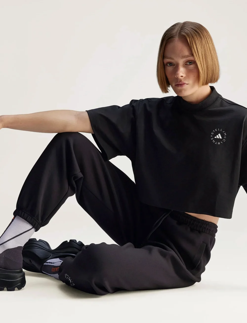 adidas by Stella McCartney - aSMC CR T - Īsi topi - black - 3