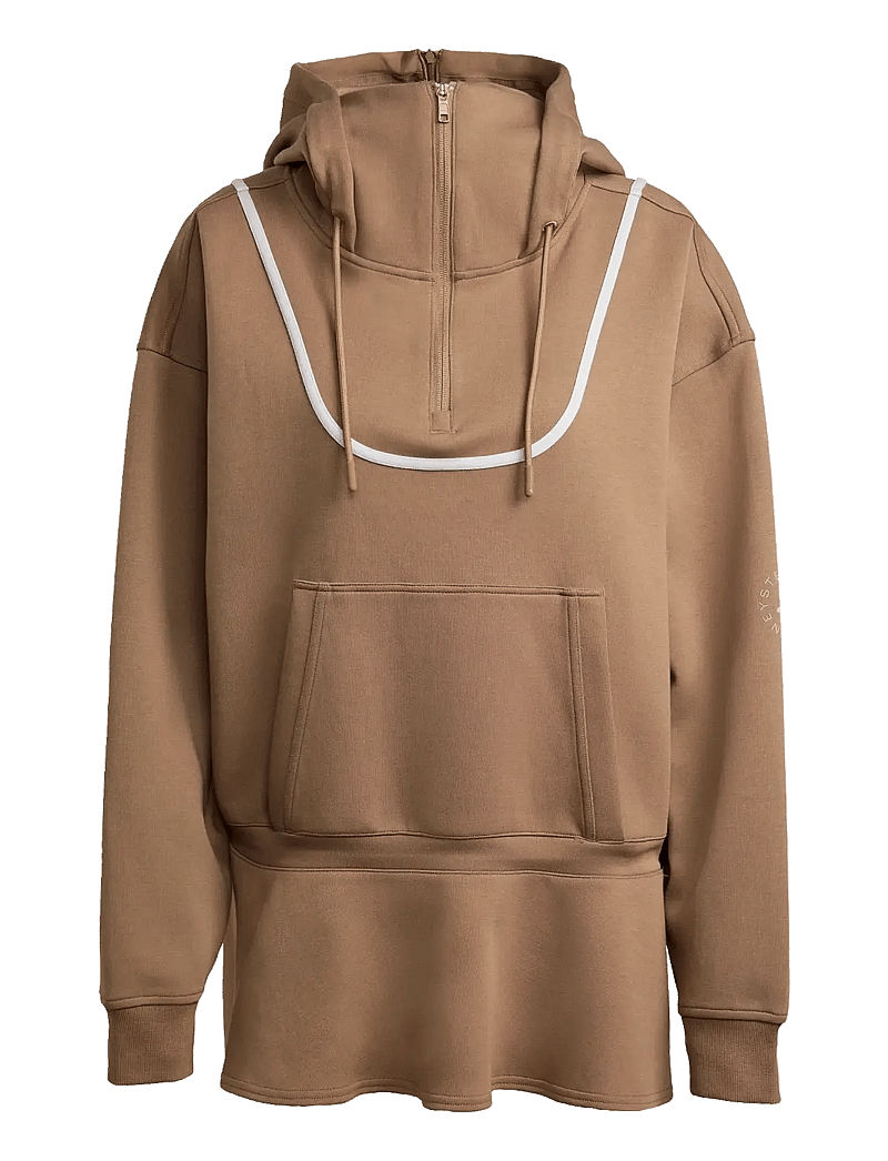 adidas by Stella McCartney - aSMC PEPLUM HD - kapuutsiga dressipluusid - brnmos - 1