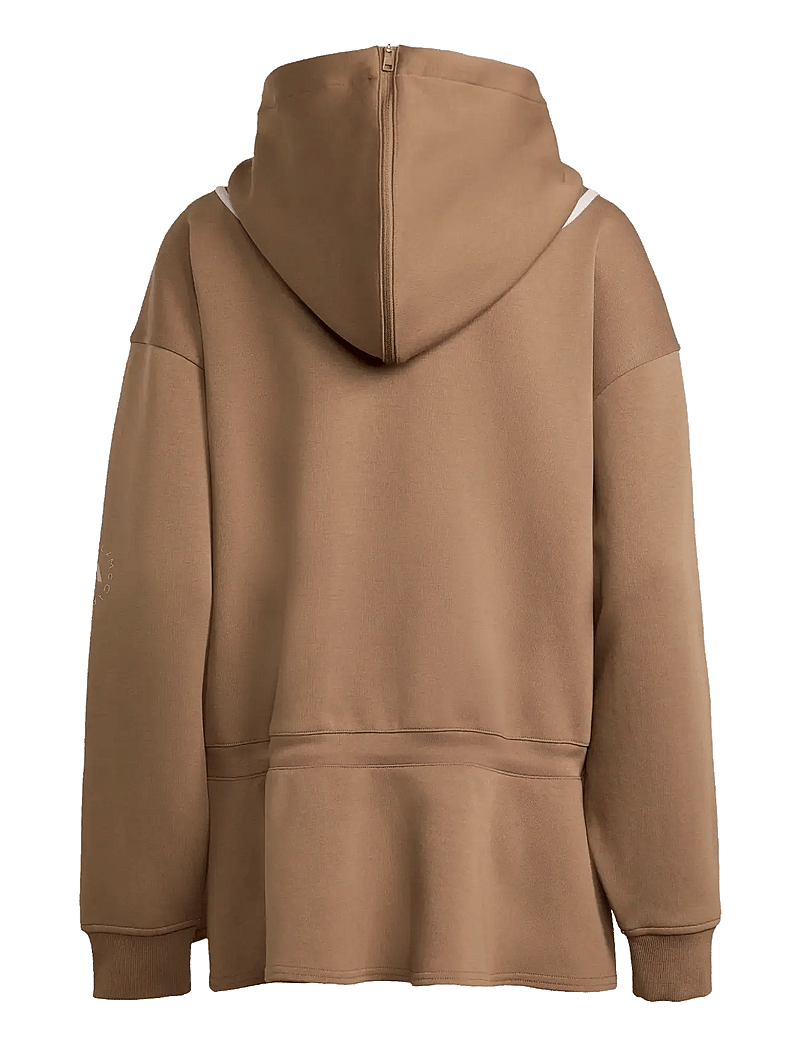 adidas by Stella McCartney - aSMC PEPLUM HD - kapuutsiga dressipluusid - brnmos - 2