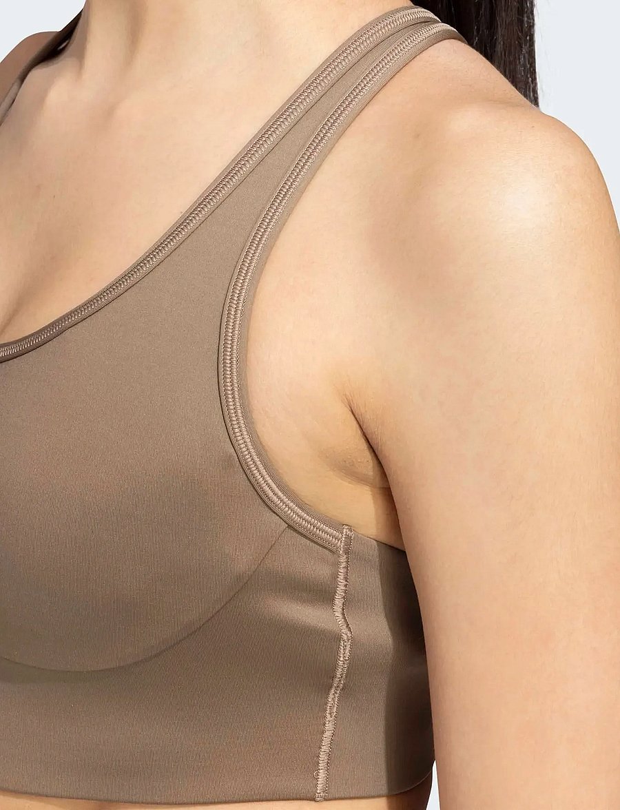 adidas by Stella McCartney - aSMC TST BRA - medium støtte - brnmos - 4