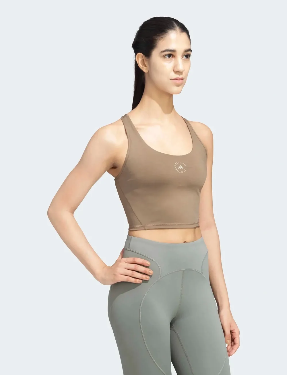 adidas by Stella McCartney - aSMC TST CROP - crop tops - brnmos - 0