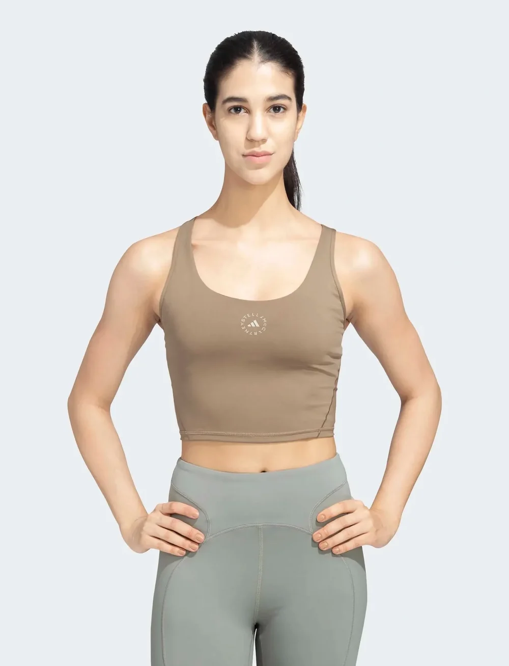 adidas by Stella McCartney - aSMC TST CROP - crop tops - brnmos - 4