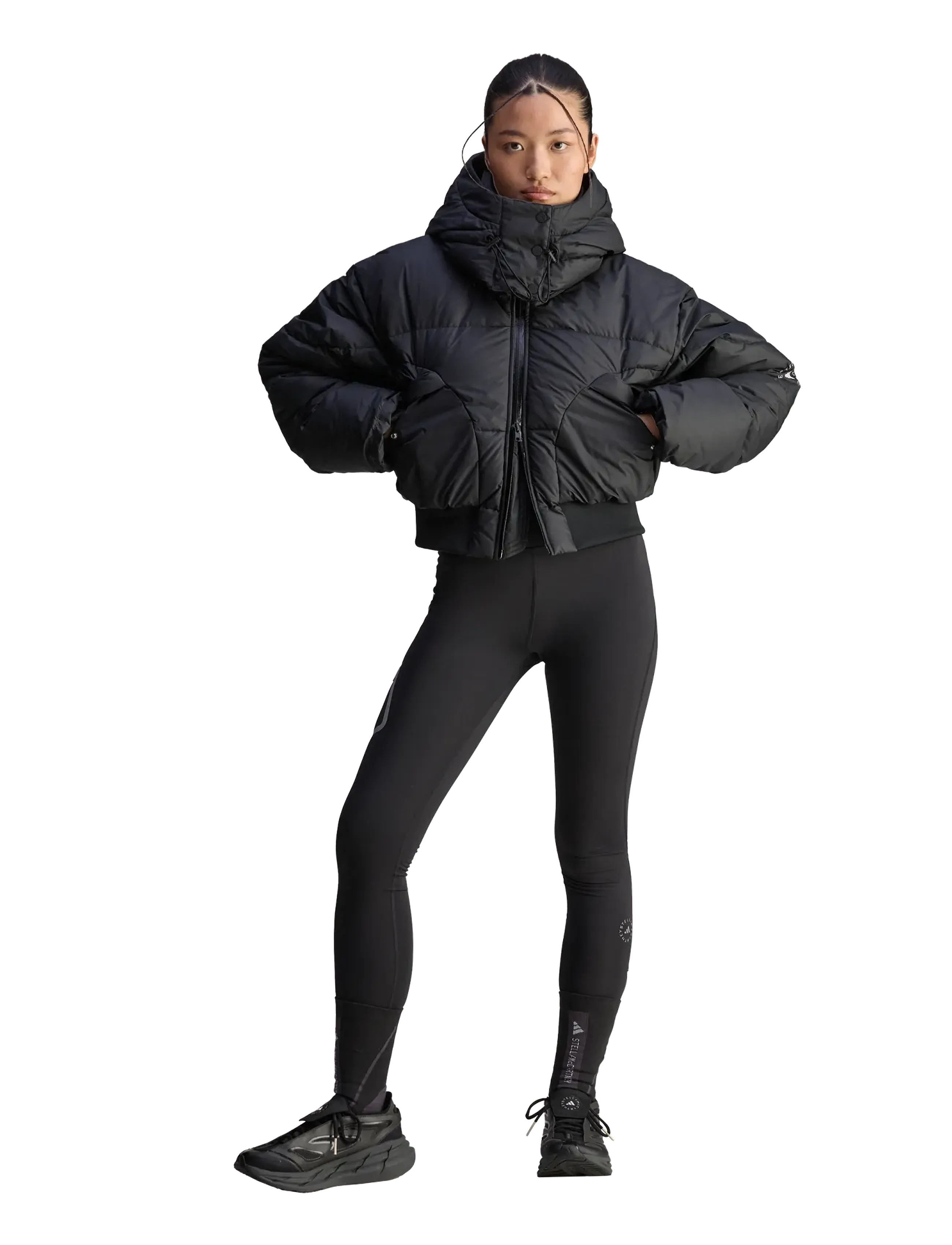 adidas by Stella McCartney aSMC CROP PUF - adidas by Stella McCartney - BLACK / black