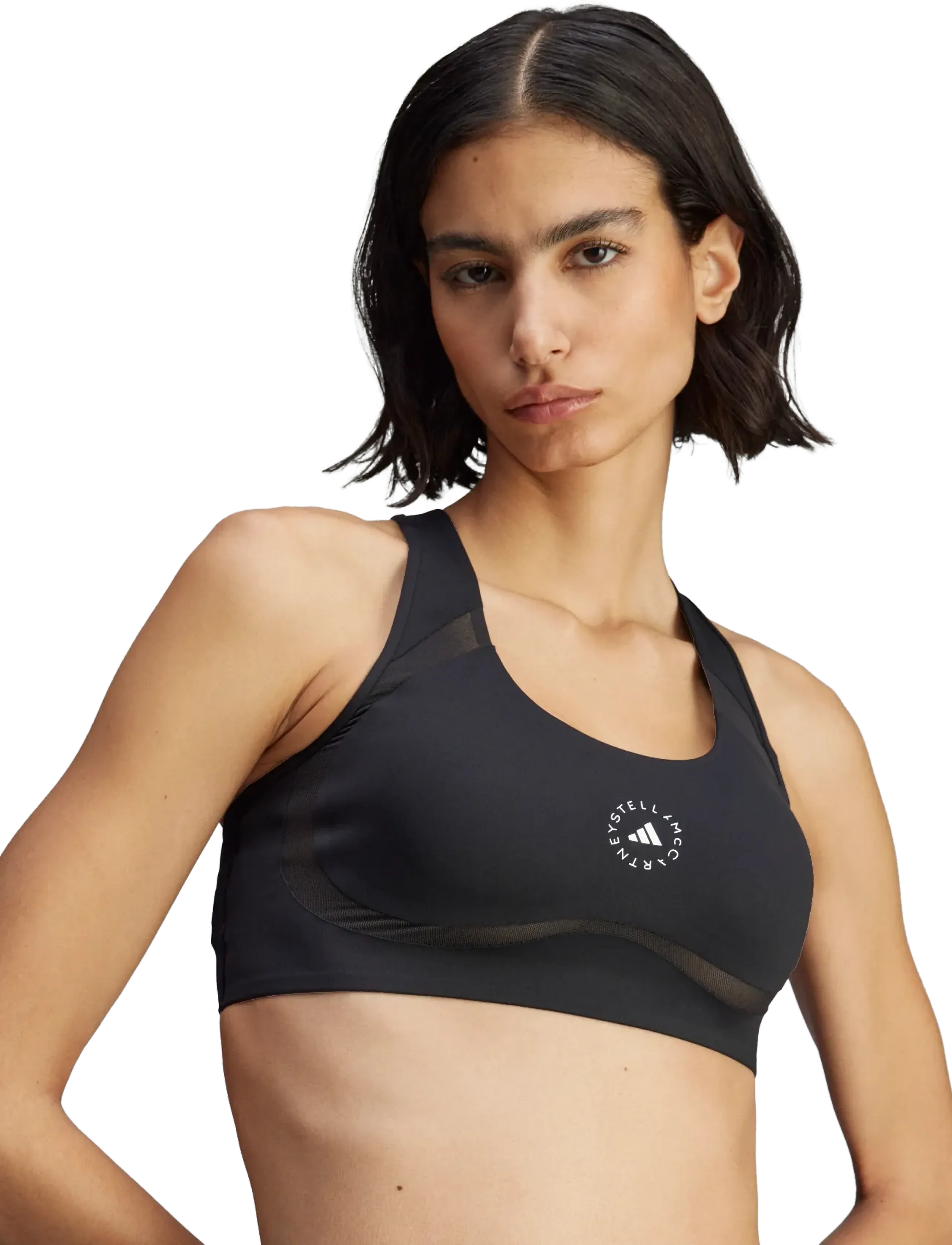 adidas by Stella McCartney - aSMC TPR PI BRA - medium support - black - 4
