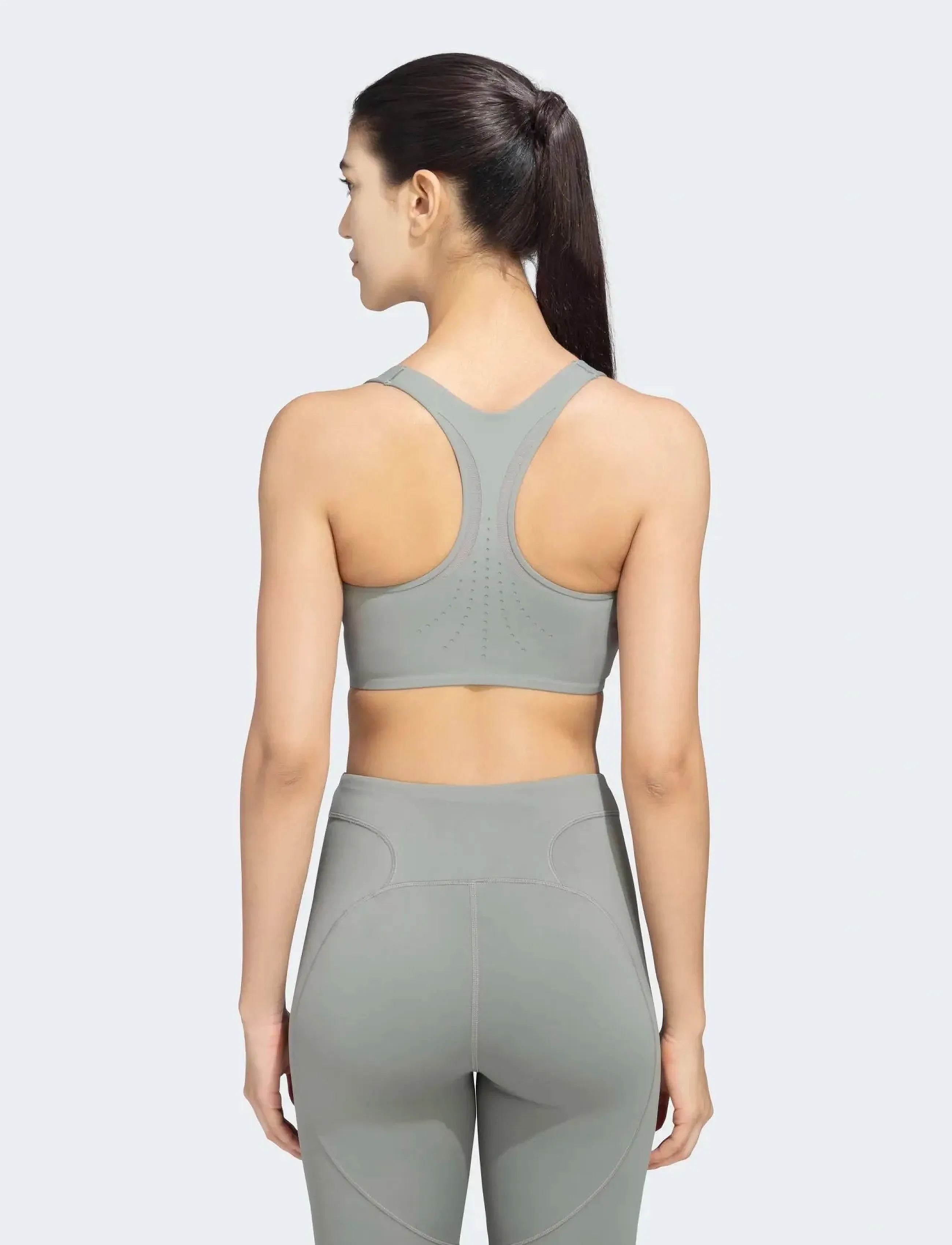 adidas by Stella McCartney - aSMC TPR PI BRA - medium støtte - stogrn - 3