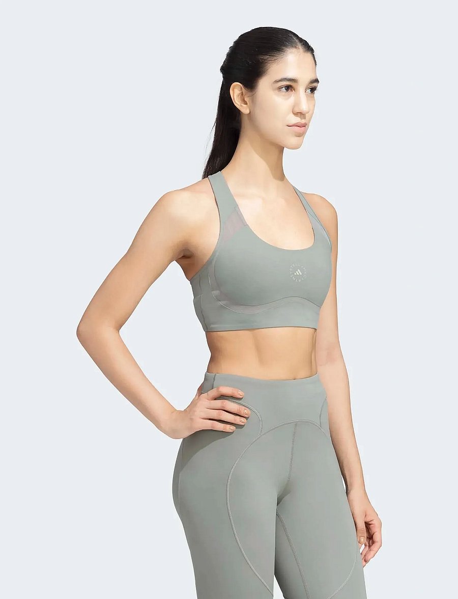 adidas by Stella McCartney - aSMC TPR PI BRA - medium støtte - stogrn - 5