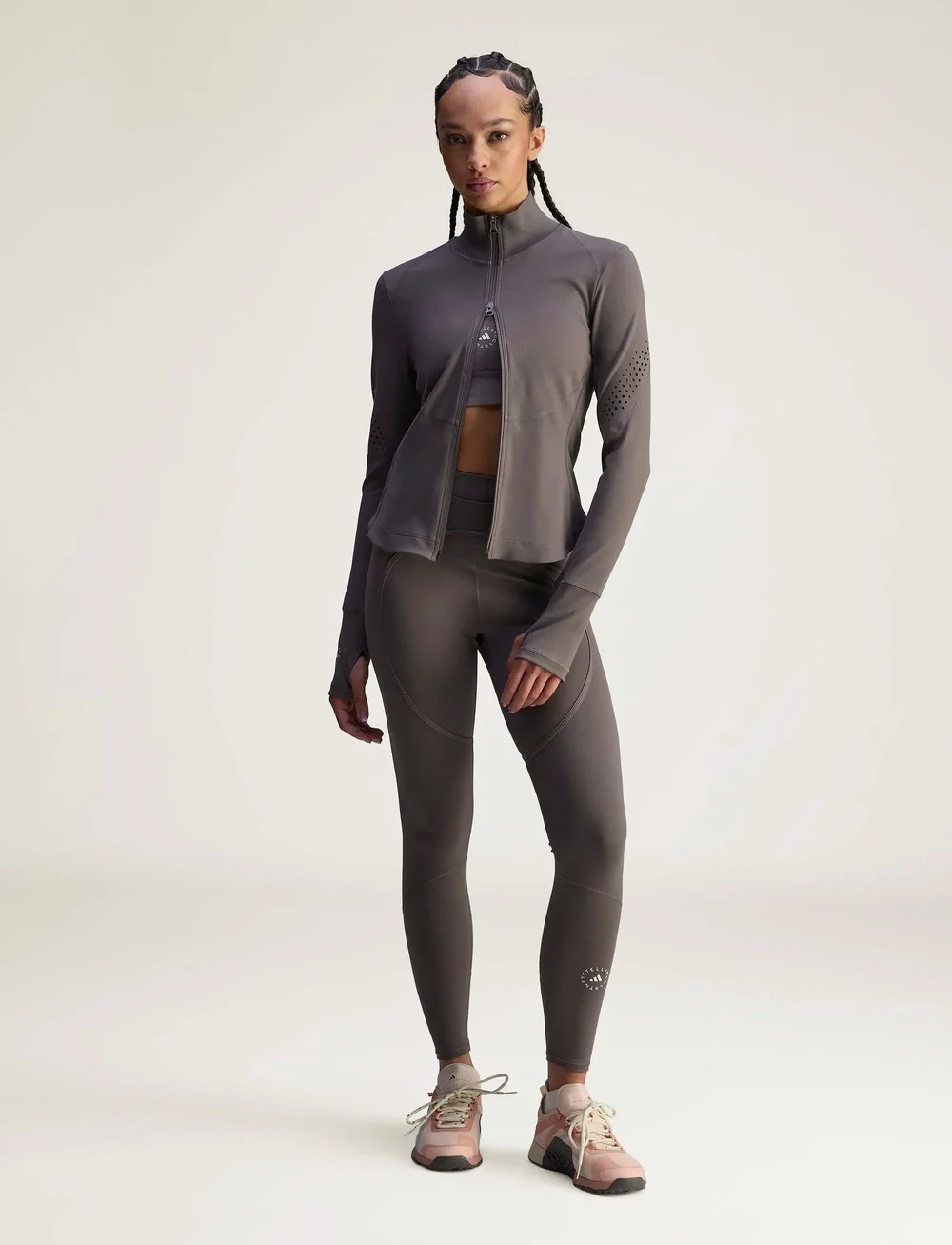 adidas by Stella McCartney - aSMC TPR MIDL - fleece og mellemlag - chacoa - 4