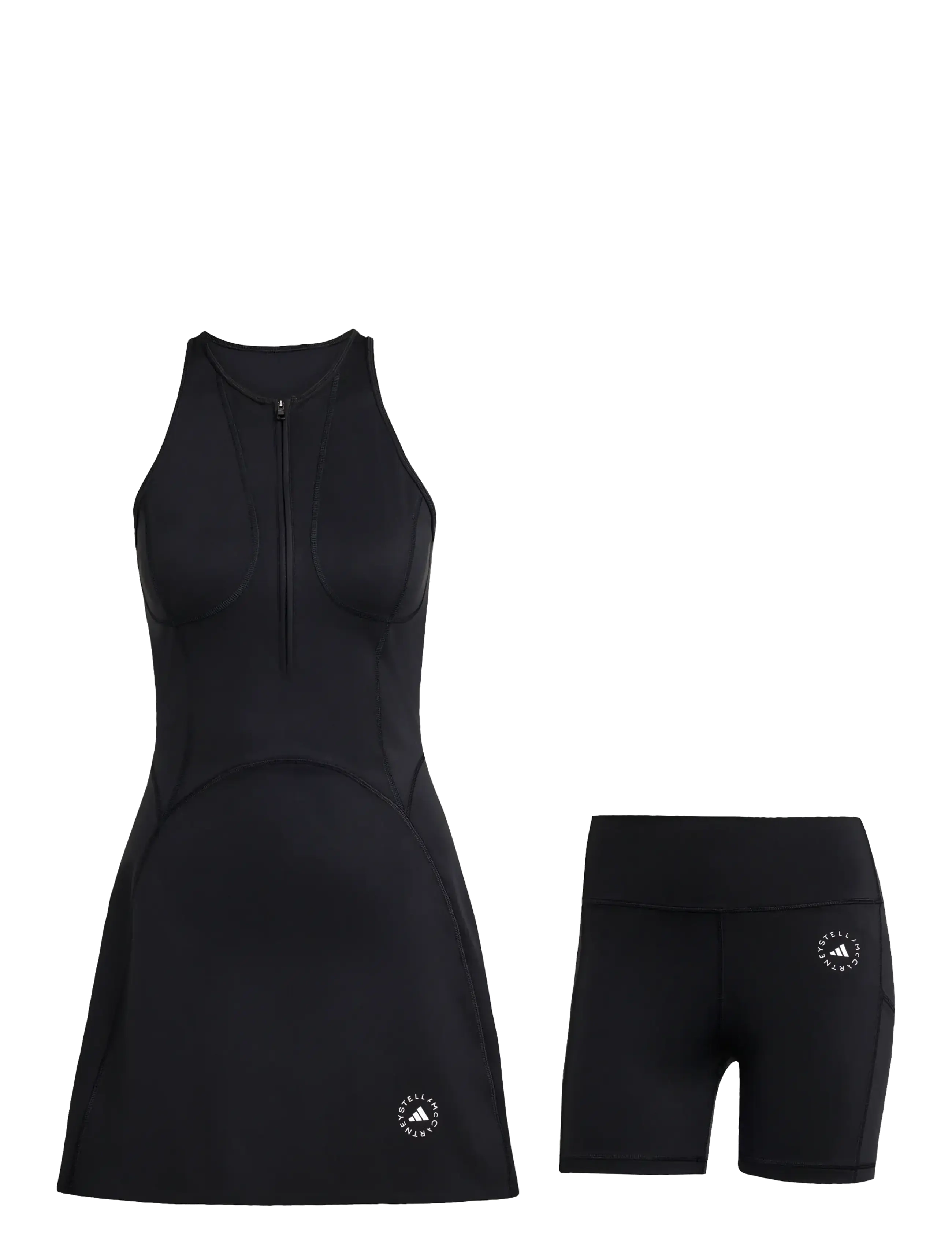 adidas by Stella McCartney aSMC TPR DR - Kleider & Röcke - BLACK / black