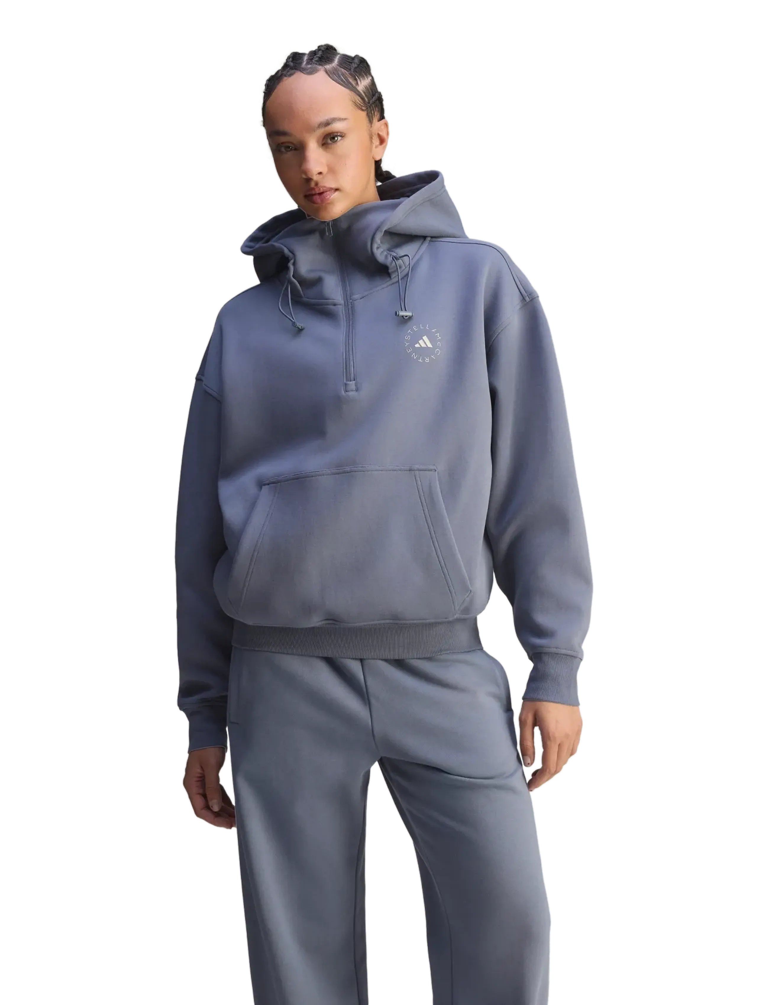 adidas by Stella McCartney - aSMC HALFZIP HD - hoodies - onix - 3
