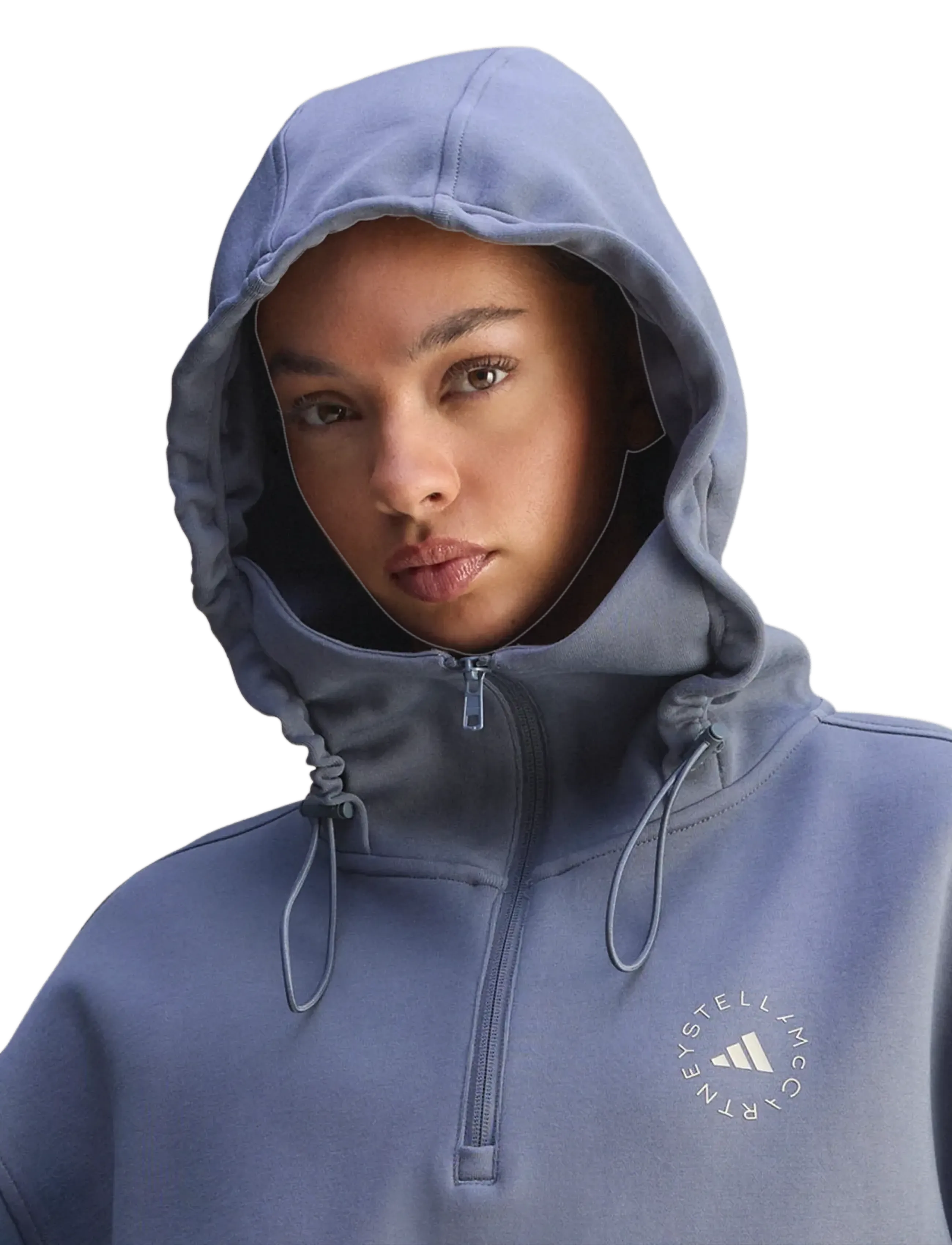 adidas by Stella McCartney - aSMC HALFZIP HD - hoodies - onix - 4