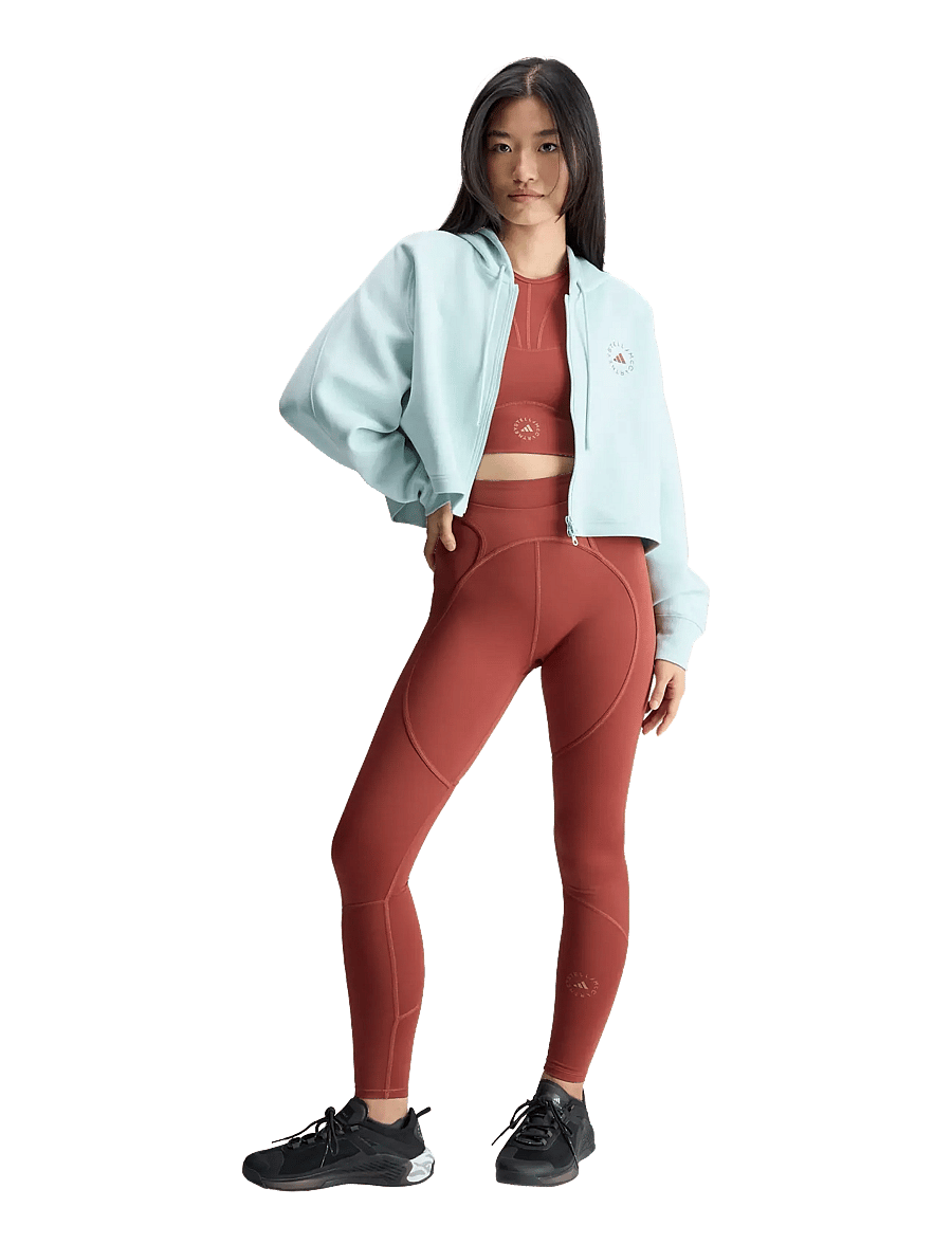 adidas by Stella McCartney - aSMC CRO HOODIE - overdele - vapgrn - 0