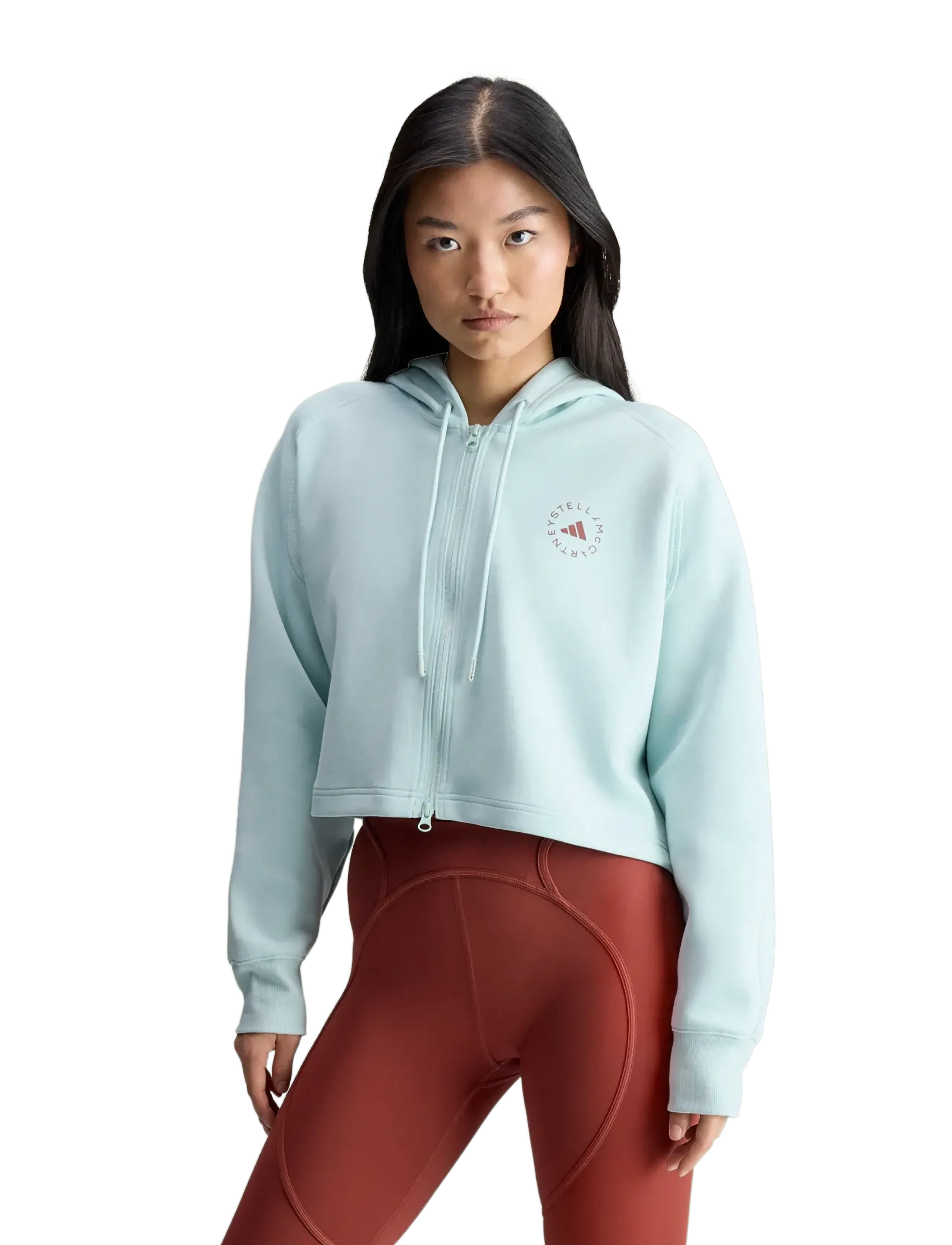 adidas by Stella McCartney - aSMC CRO HOODIE - overdele - vapgrn - 3