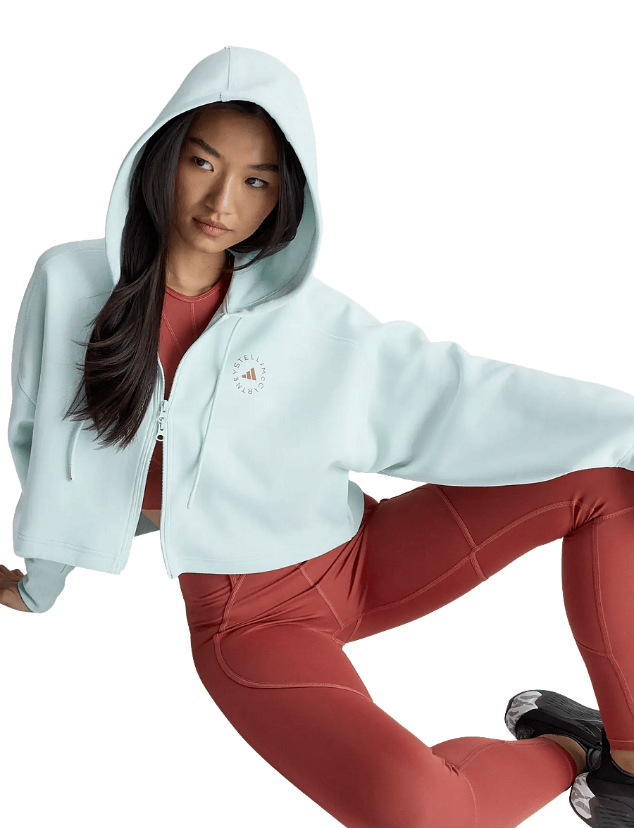 adidas by Stella McCartney - aSMC CRO HOODIE - overdele - vapgrn - 4