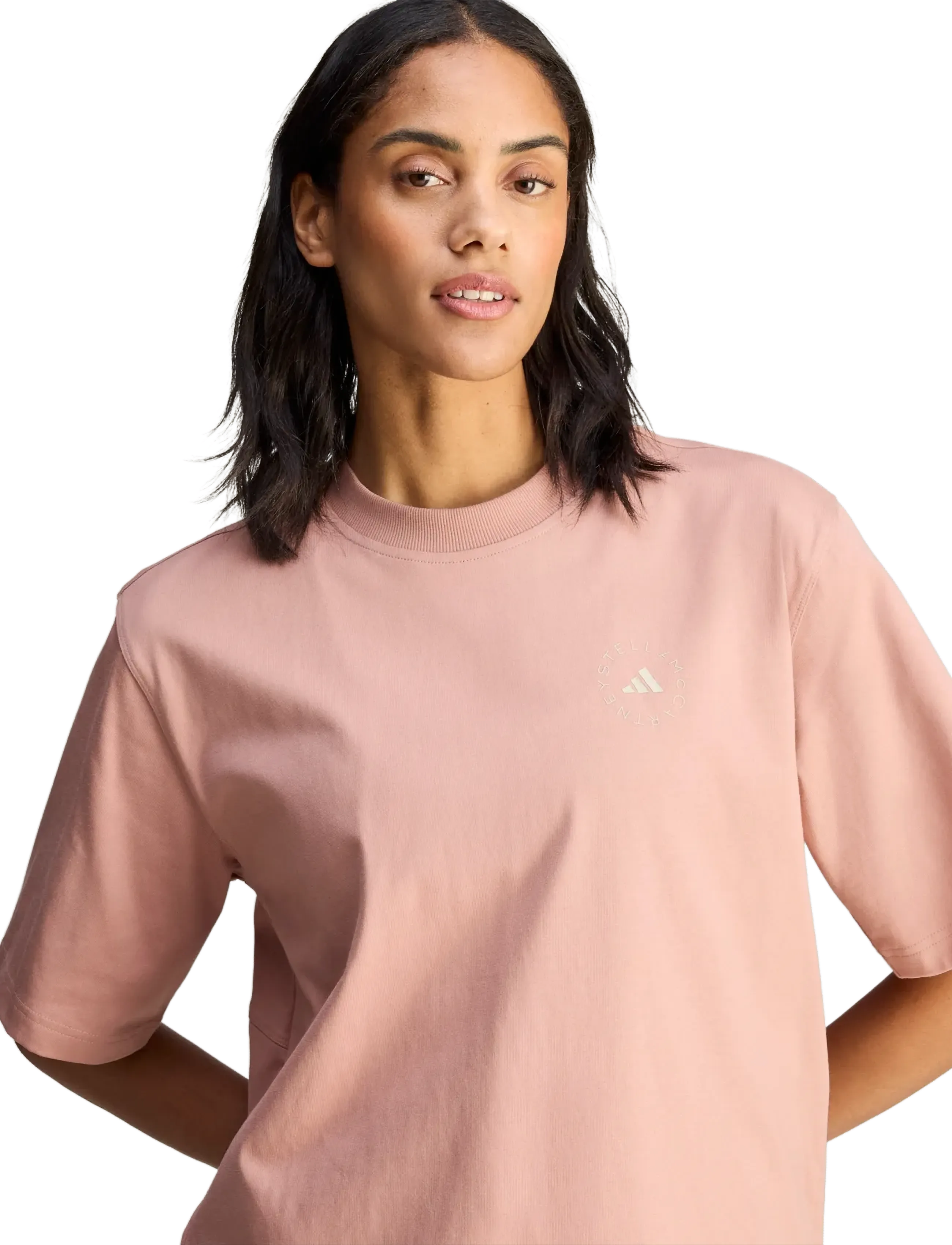 adidas by Stella McCartney - aSMC LOOSE TEE - t-shirts - brownm - 3