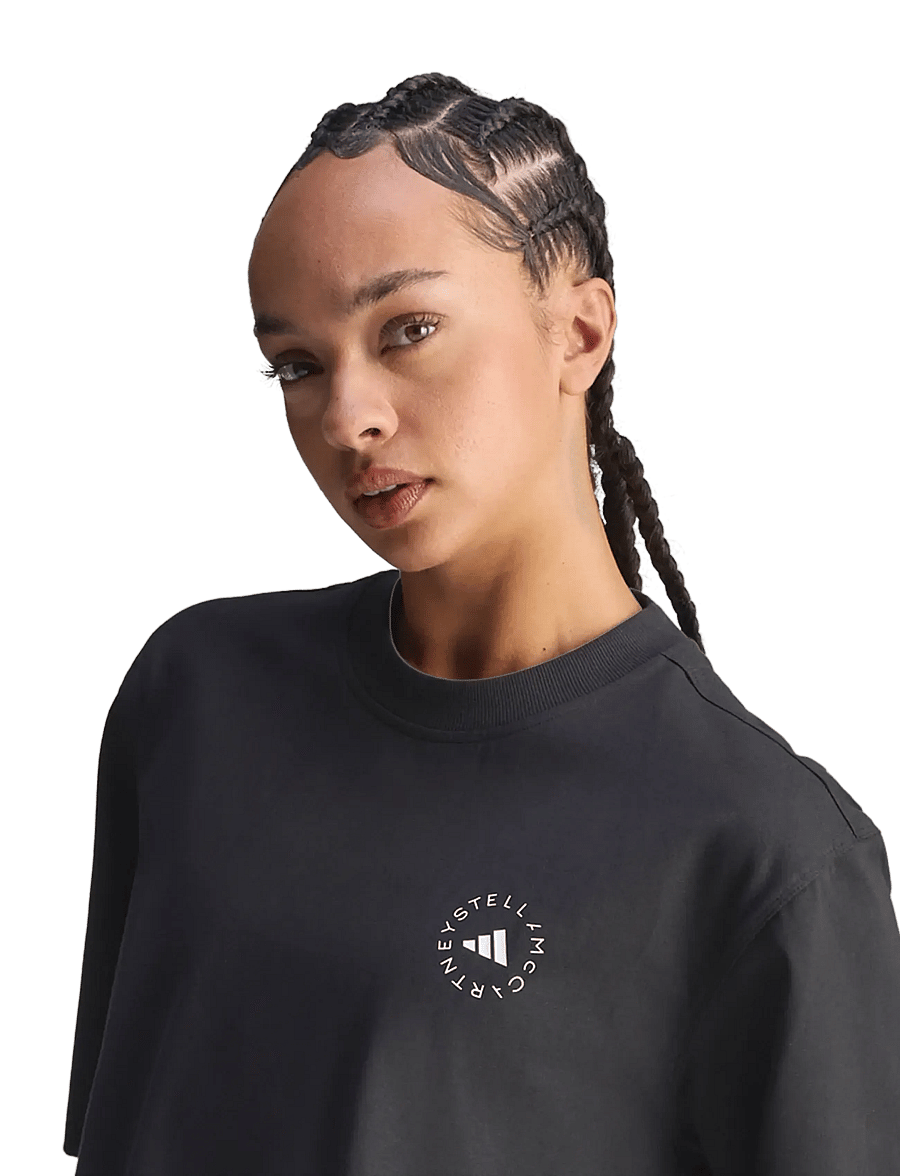 adidas by Stella McCartney - aSMC LOOSE TEE - t-shirts - black - 4
