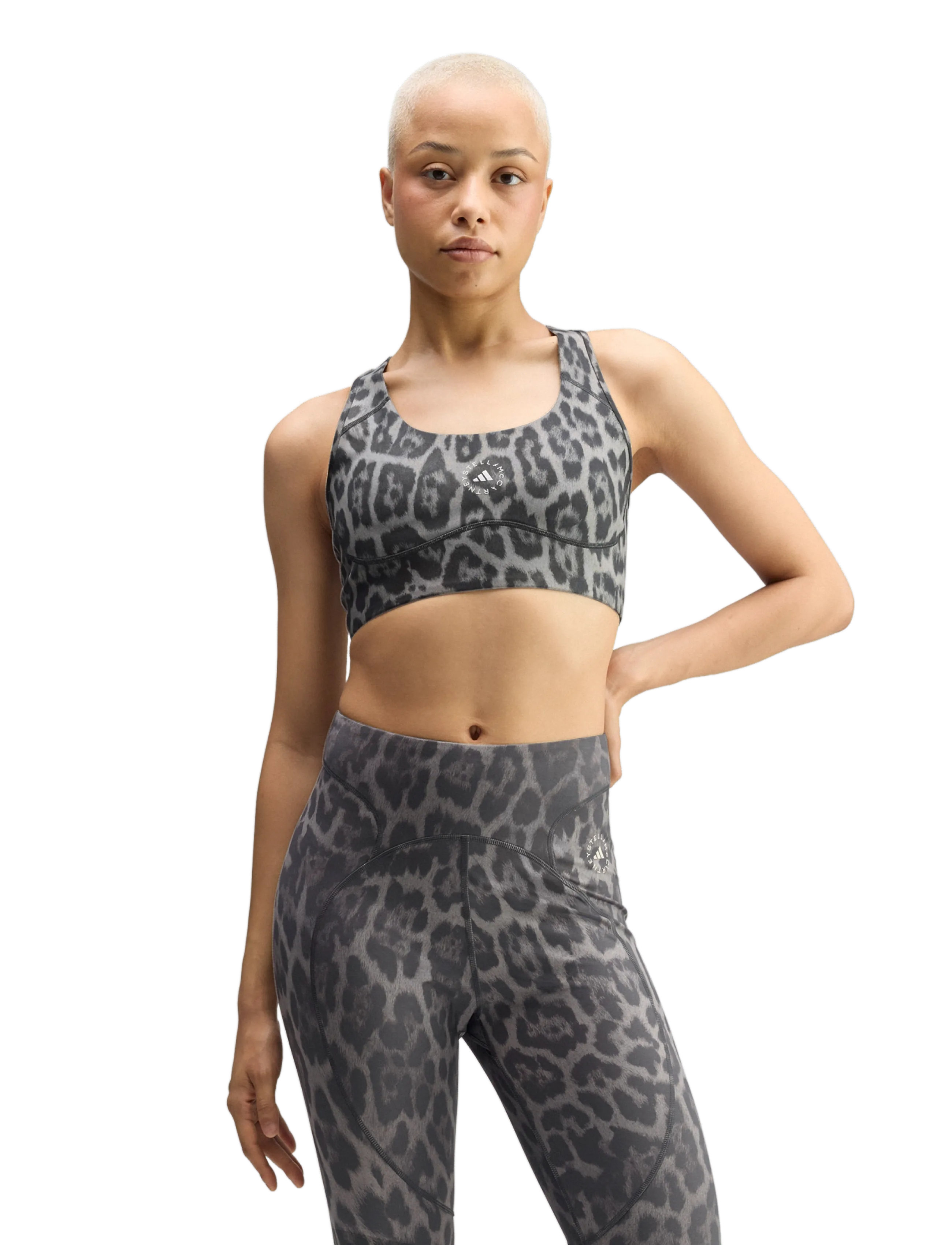 adidas by Stella McCartney - aSMC TPR BRA P - sport bh:ar - dovgry/carbon - 3