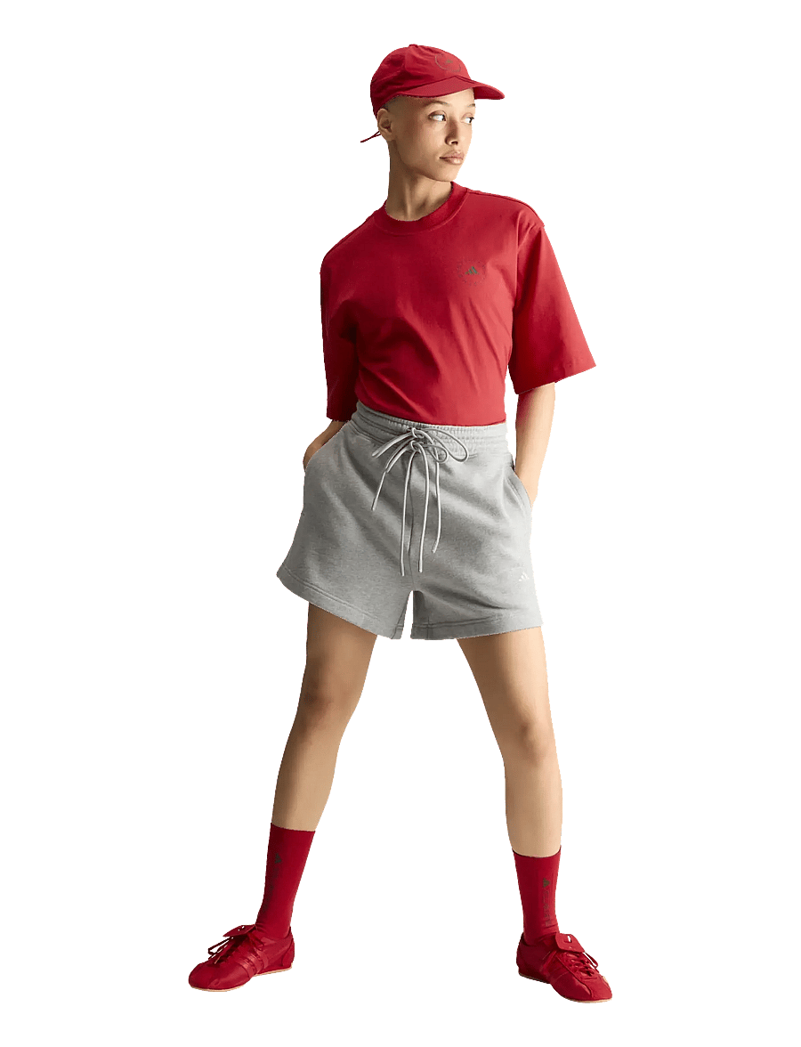 adidas by Stella McCartney - aSMC TERRY SHO - hosen - mgreyh/white - 0
