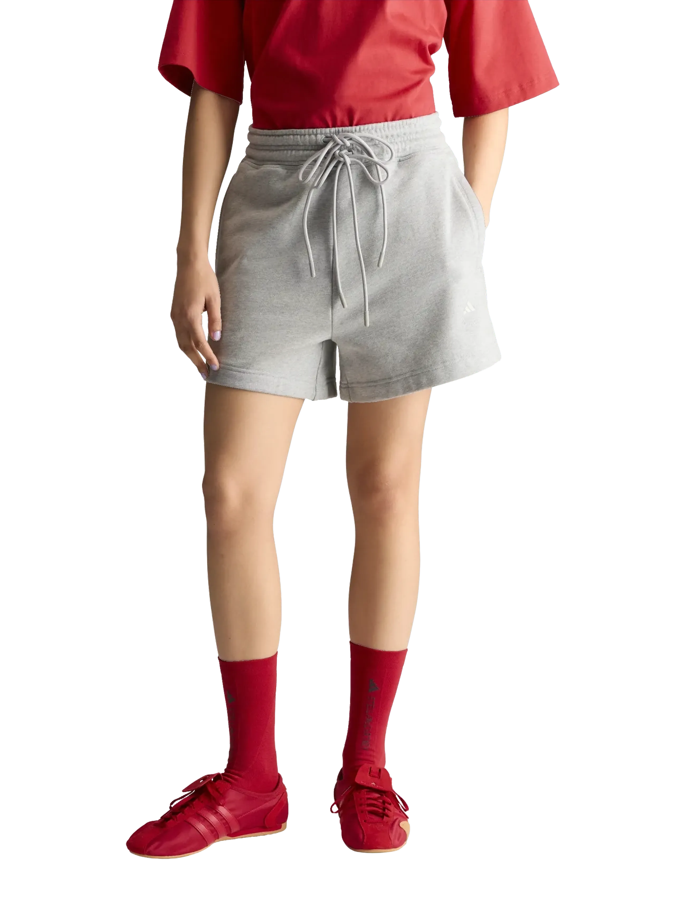 adidas by Stella McCartney - aSMC TERRY SHO - sweat shorts - mgreyh/white - 2