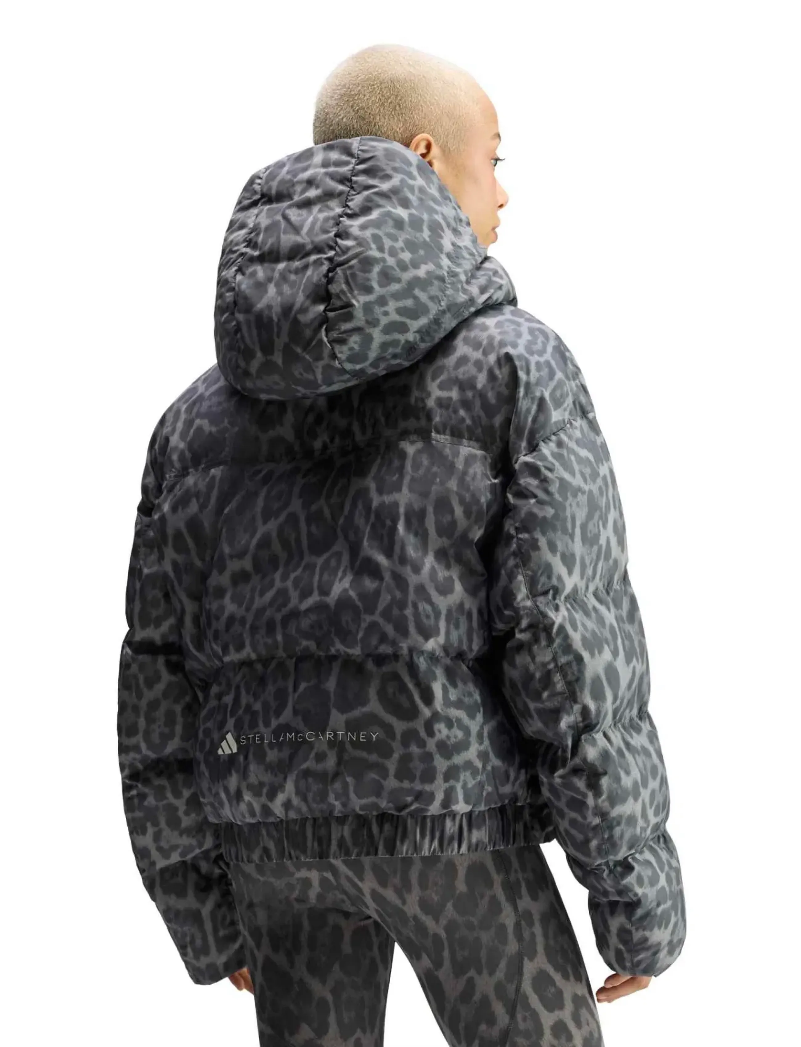 adidas by Stella McCartney - aSMC SHRT PUF P - dovgry/carbon - 2
