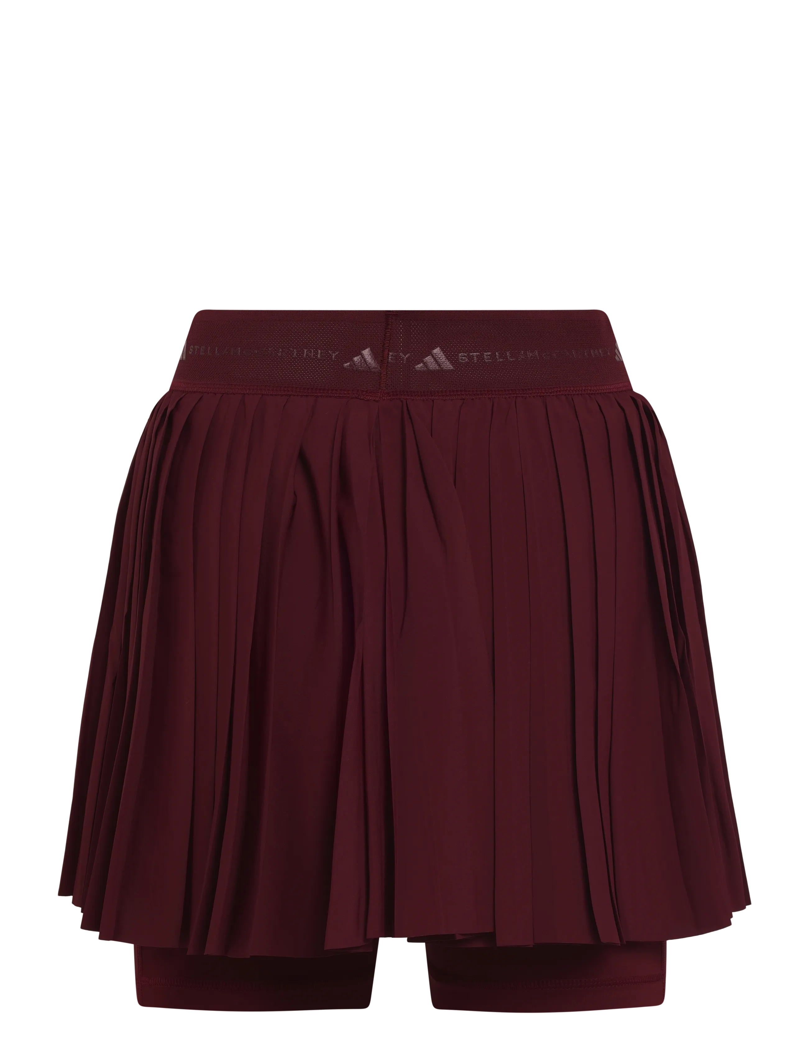 adidas by Stella McCartney - aSMC PLTD SKORT - skorts - maroon - 1