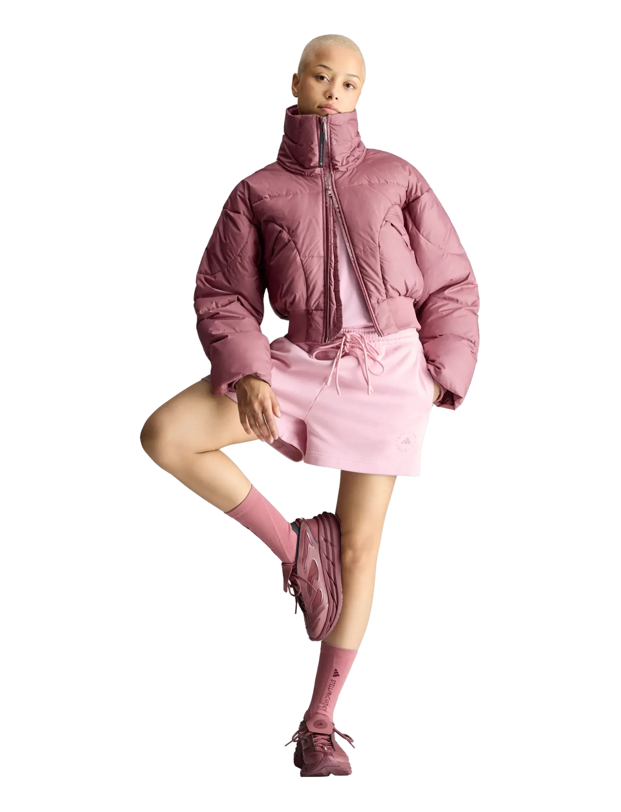 adidas by Stella McCartney aSMC CROP PUF - adidas by Stella McCartney - QUICRI / burgundy