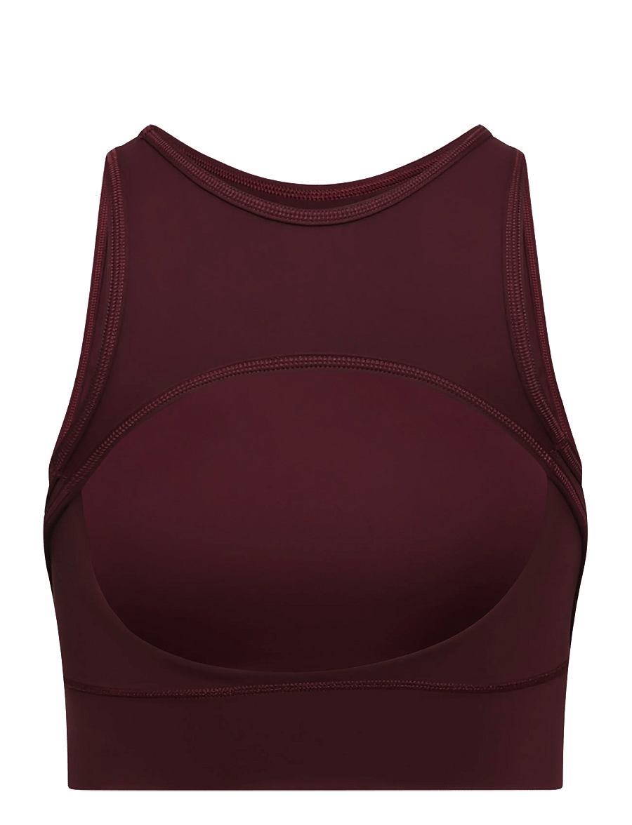 adidas by Stella McCartney - aSMC TPR CR TOP - crop tops - maroon - 1