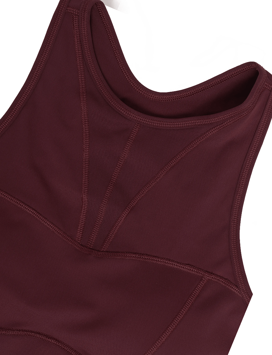 adidas by Stella McCartney - aSMC TPR CR TOP - crop tops - maroon - 2