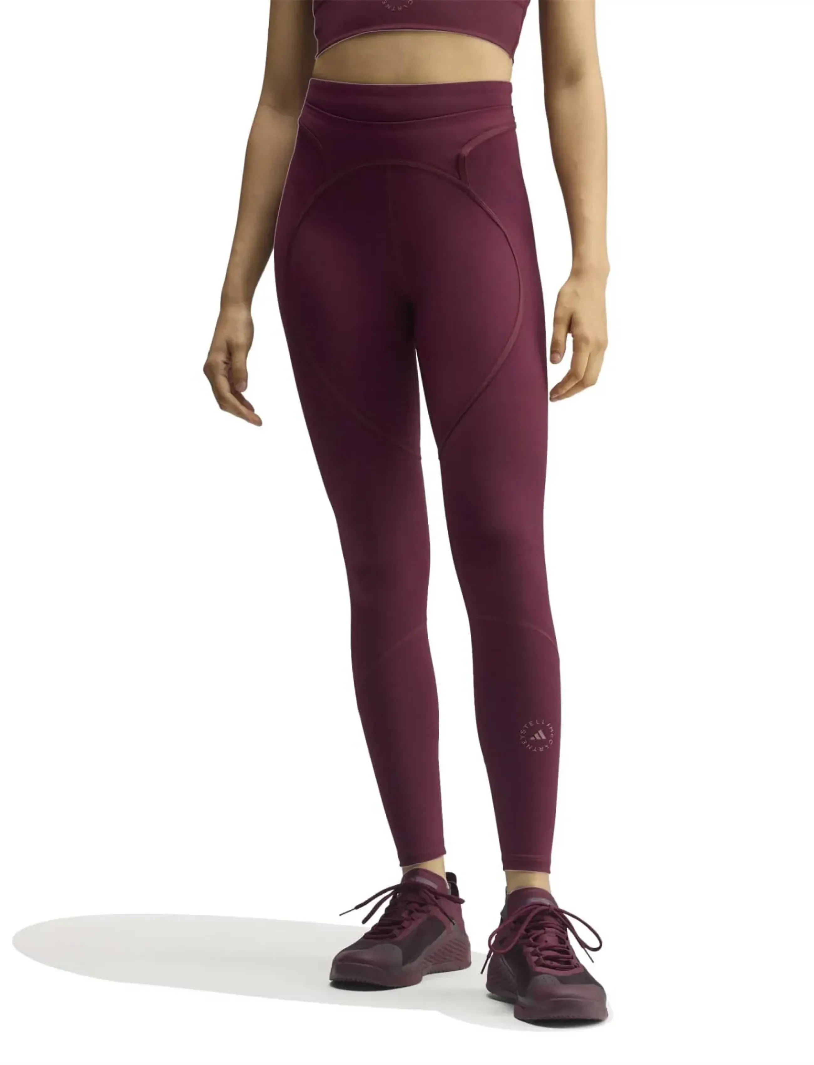 adidas by Stella McCartney - aSMC TPR 1/1 L - volle länge - maroon - 0